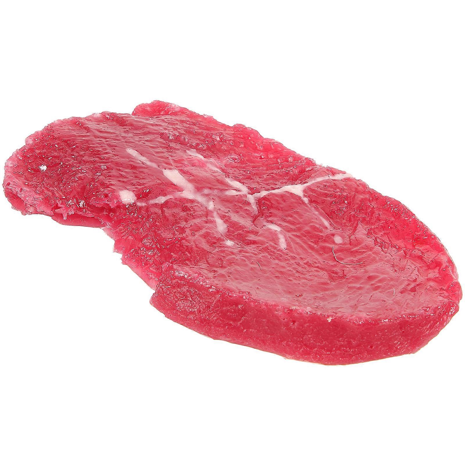 Artificial Steaks Small Steak Ornament for Decoration 2Pcs Realistic Prop