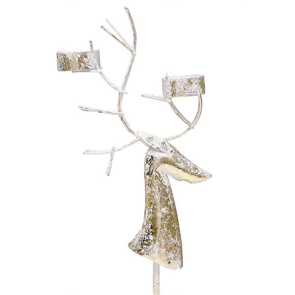 Elk Shape Candlestick Tea Light Holder for Fireplace Decoration