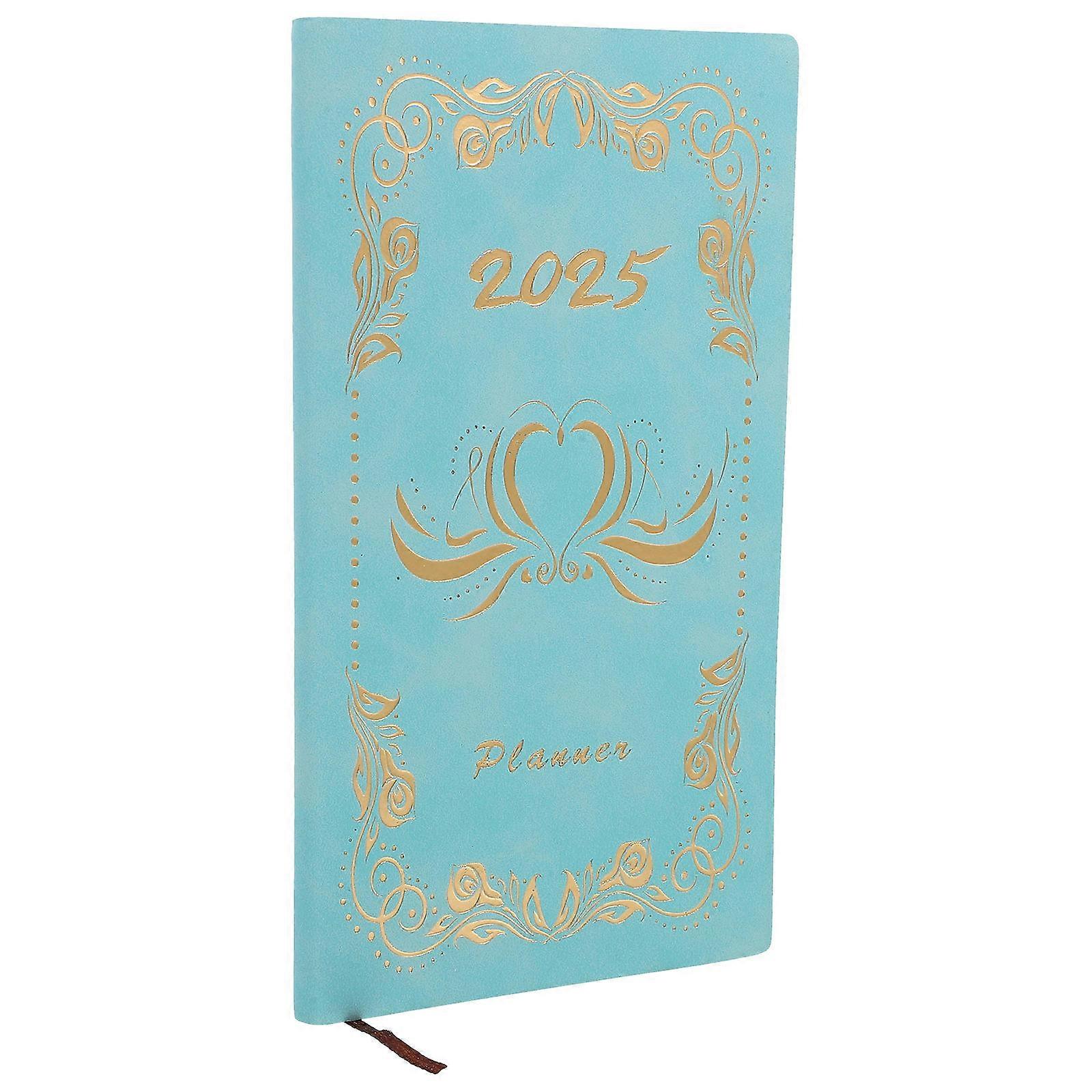 Planner Daily Schedule Book for Office 4Pcs Portable Notebook Sky-Blue