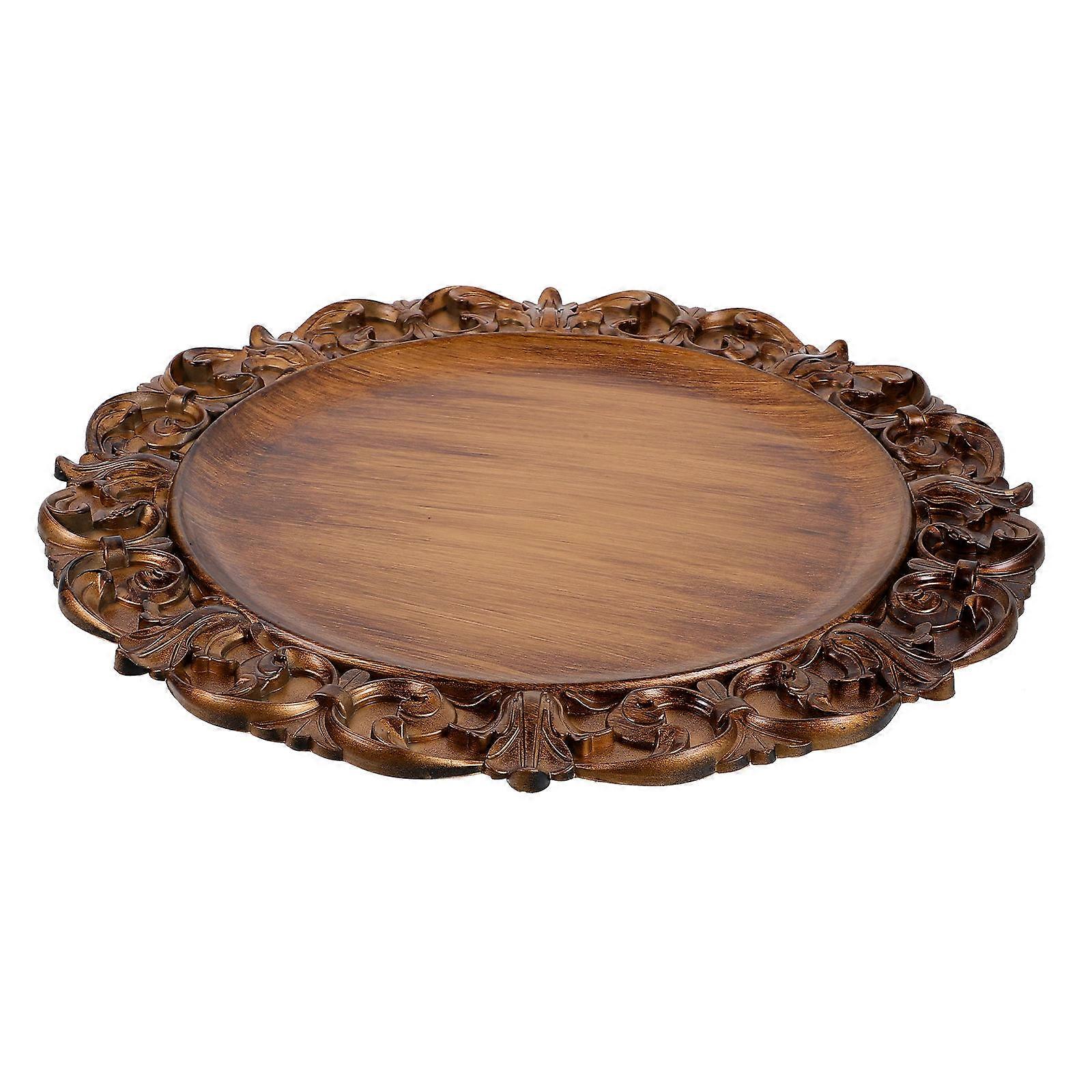 Retro Dinner Plate 3Pcs Ideal For Dining And Decorative Display 13.76x13.76in Smooth Surface Vintage Style