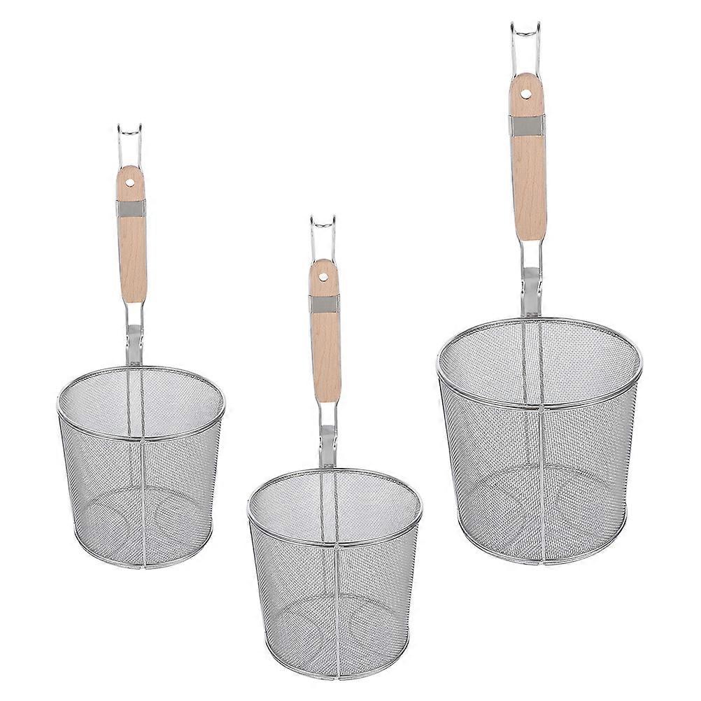 Silver Mesh Filter Colander 6 Pcs Ideal For Frying Stewing Hot Pot Serving Food Efficiently In Kitchen
