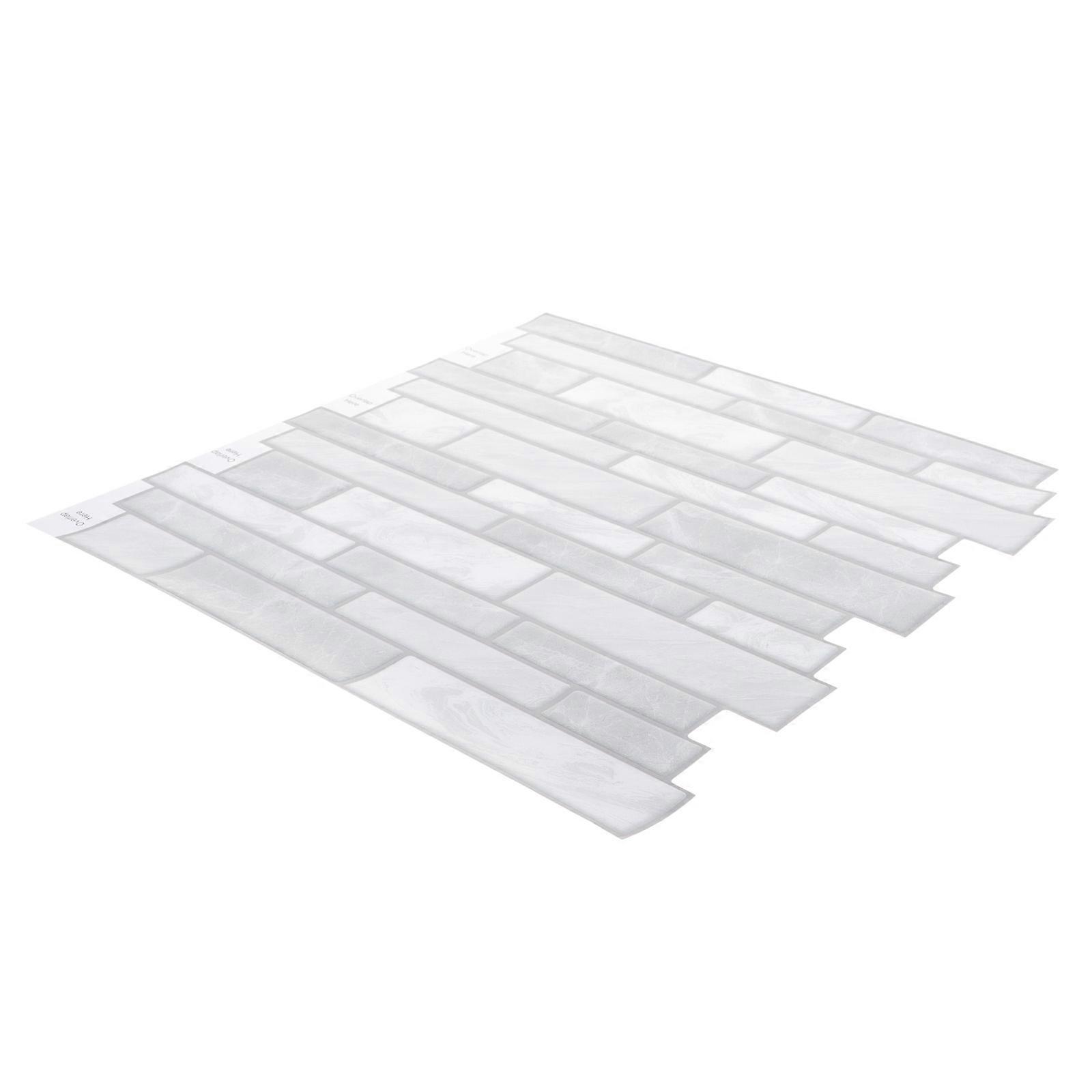 3 Sheets Waterproof Tile Sticker 30x30cm Unique Design For Smooth Surfaces Like Glass Walls And Tiles