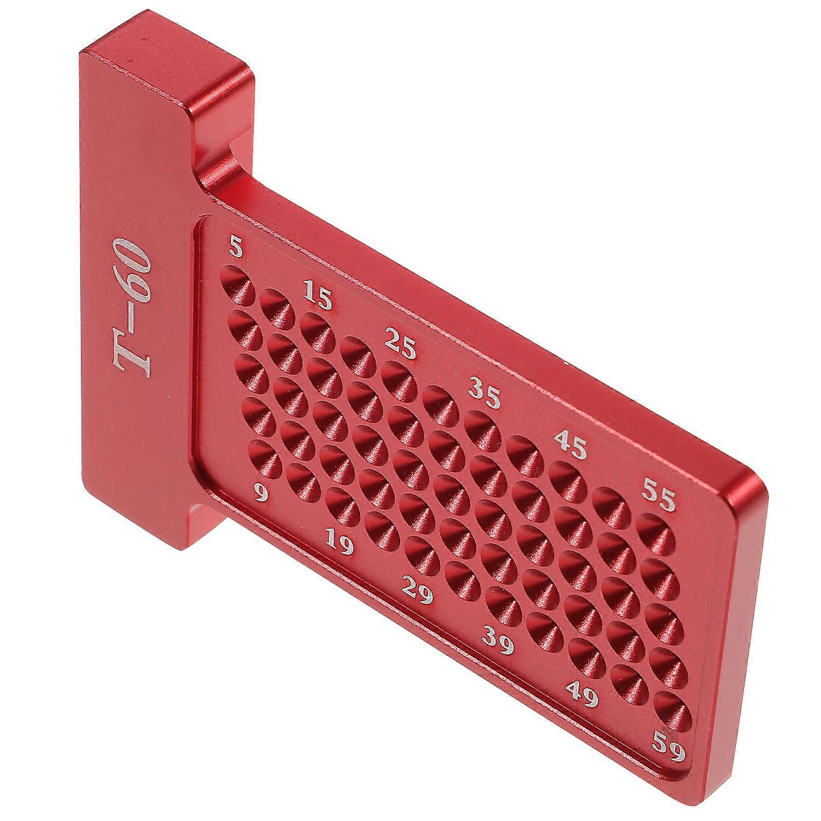 Woodworking Ruler Supply Hole Positioning Gauge for Woodworking Precision Marking 1Set