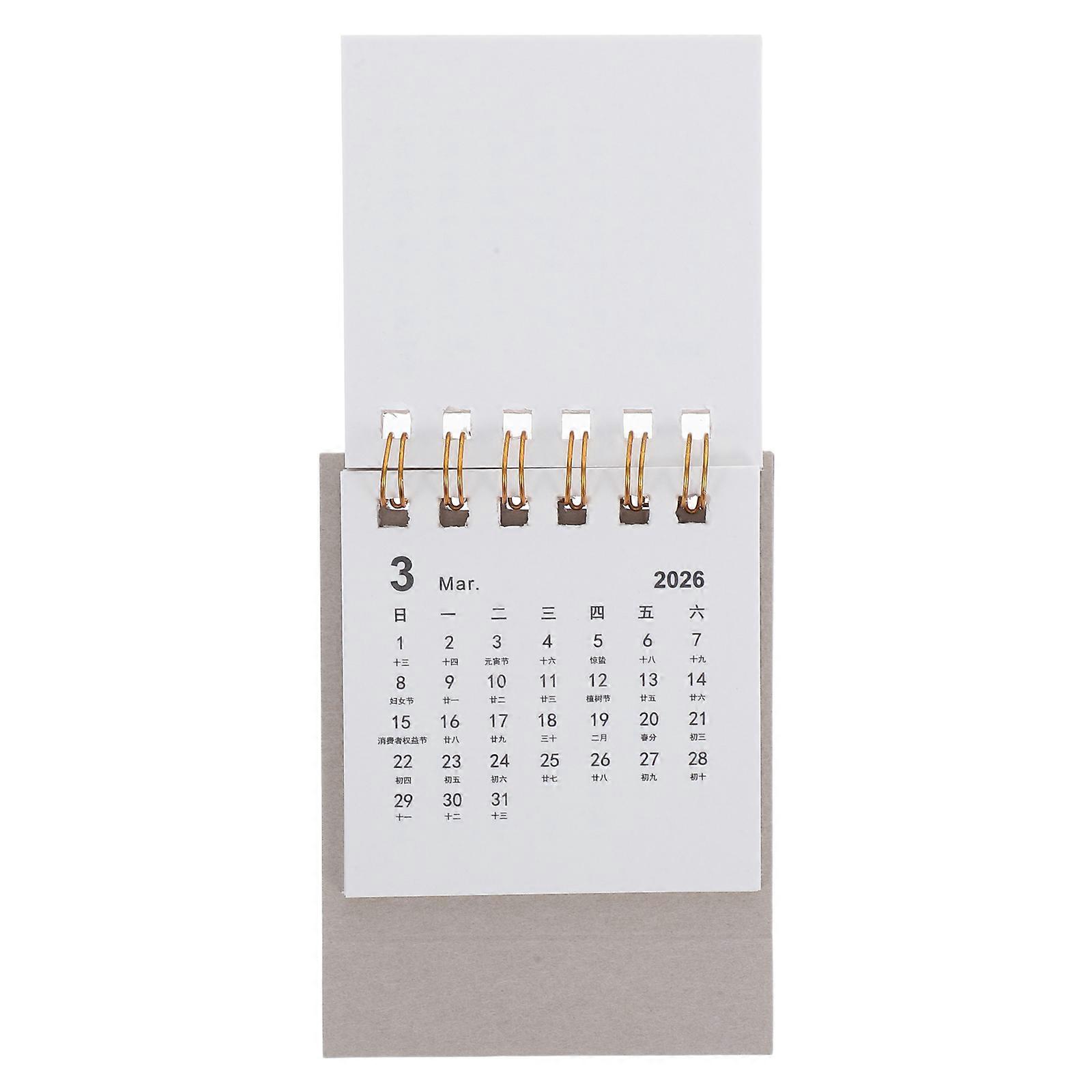 Desk Planner Block Calendar Desk 2026 Minimalist Design For Workspace Daily Planning 1Pcs