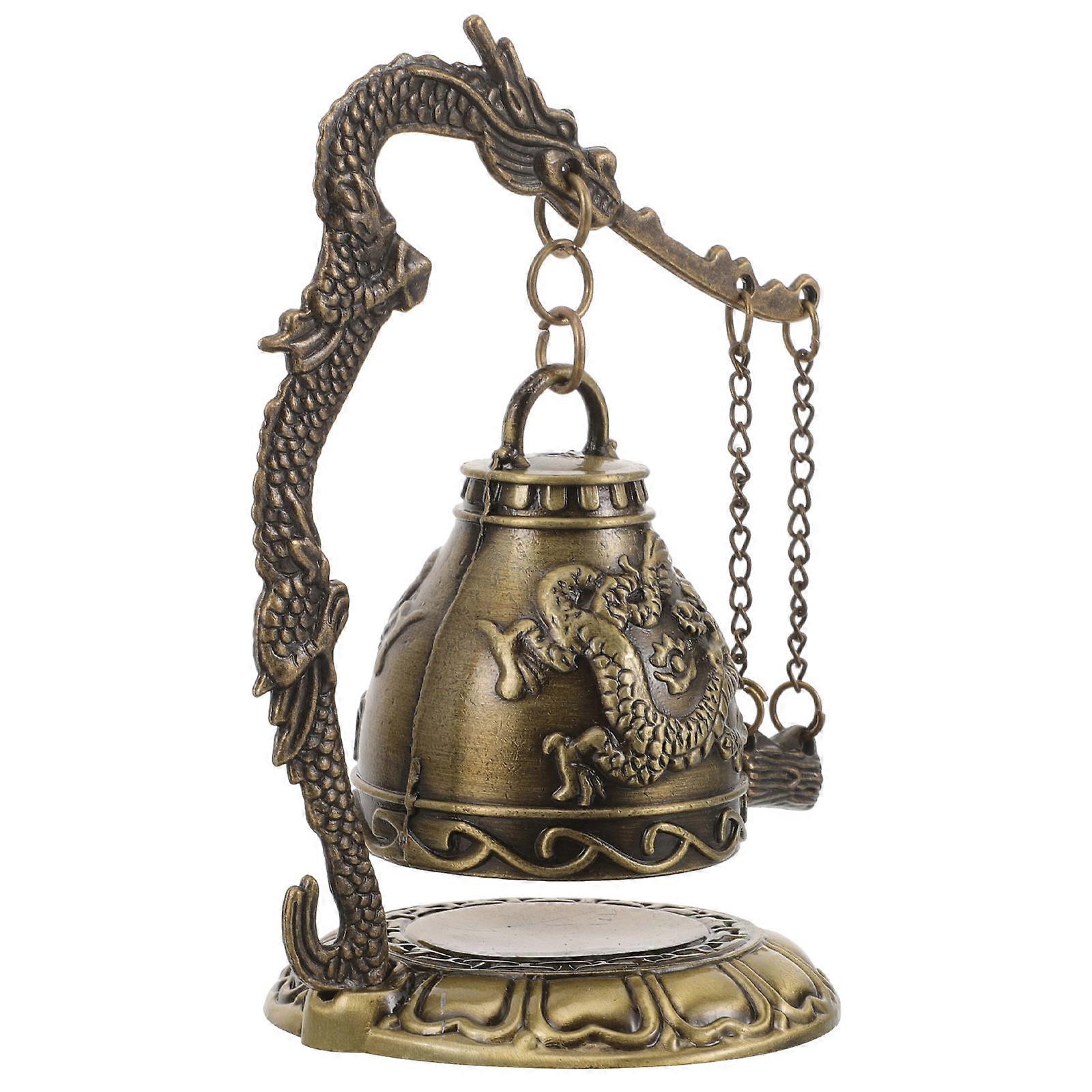 Bell Statue Ornament Strike Chime for Decoration Use 5Pcs Vintage Style