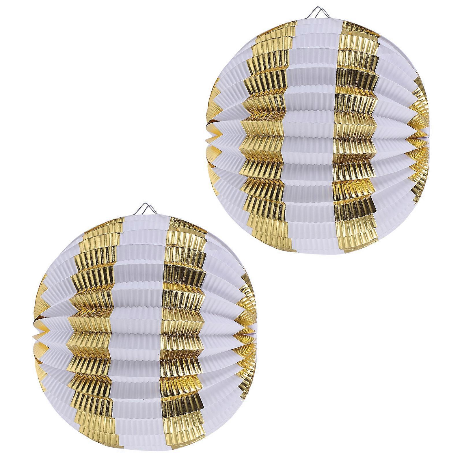 Paper Lantern Decorative Paper Lanterns for Party Folding Design 2Pcs