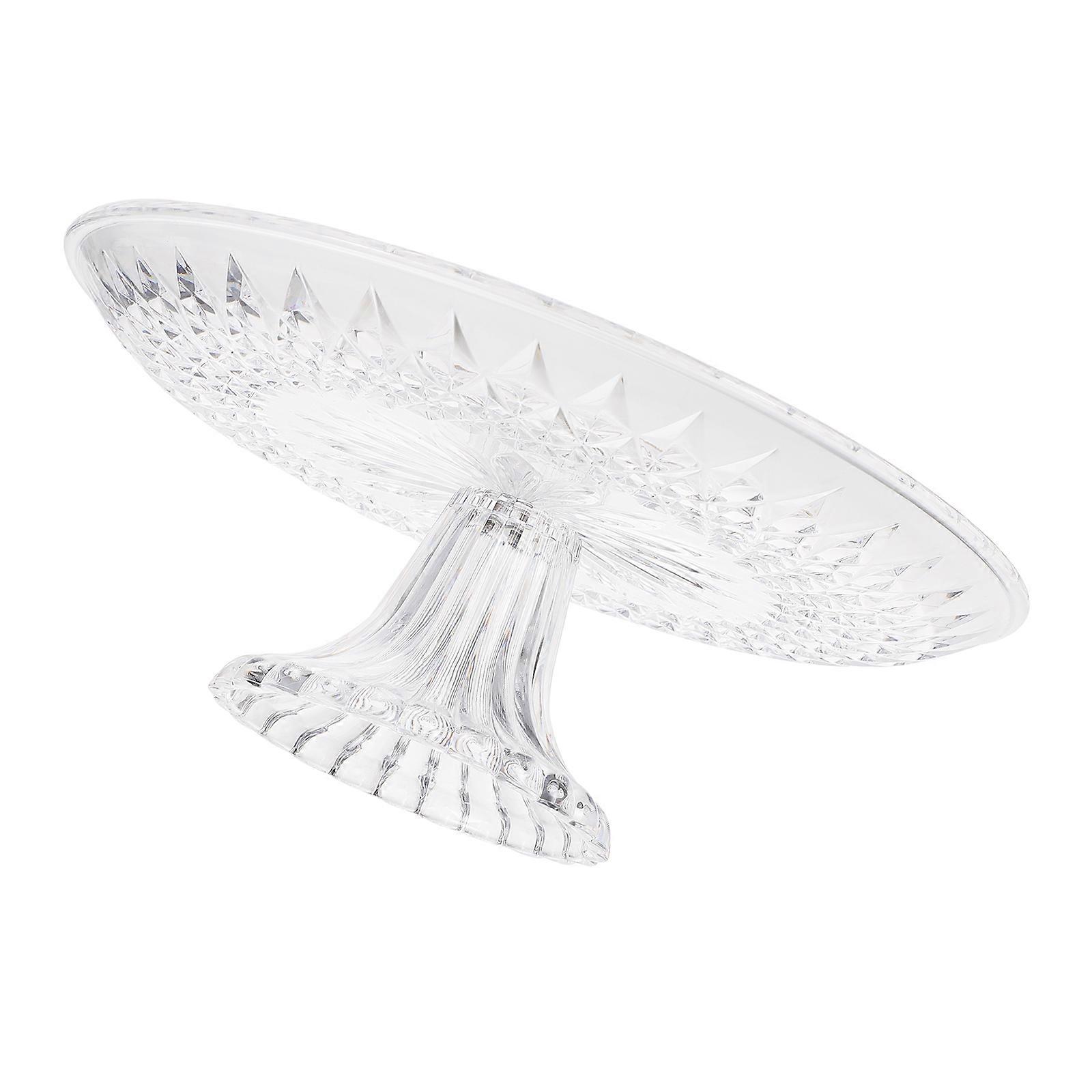 Fruit Trays For Serving For Party Transparent Acrylic Fruit Plate Easy Assembly 25Cm 1Pc