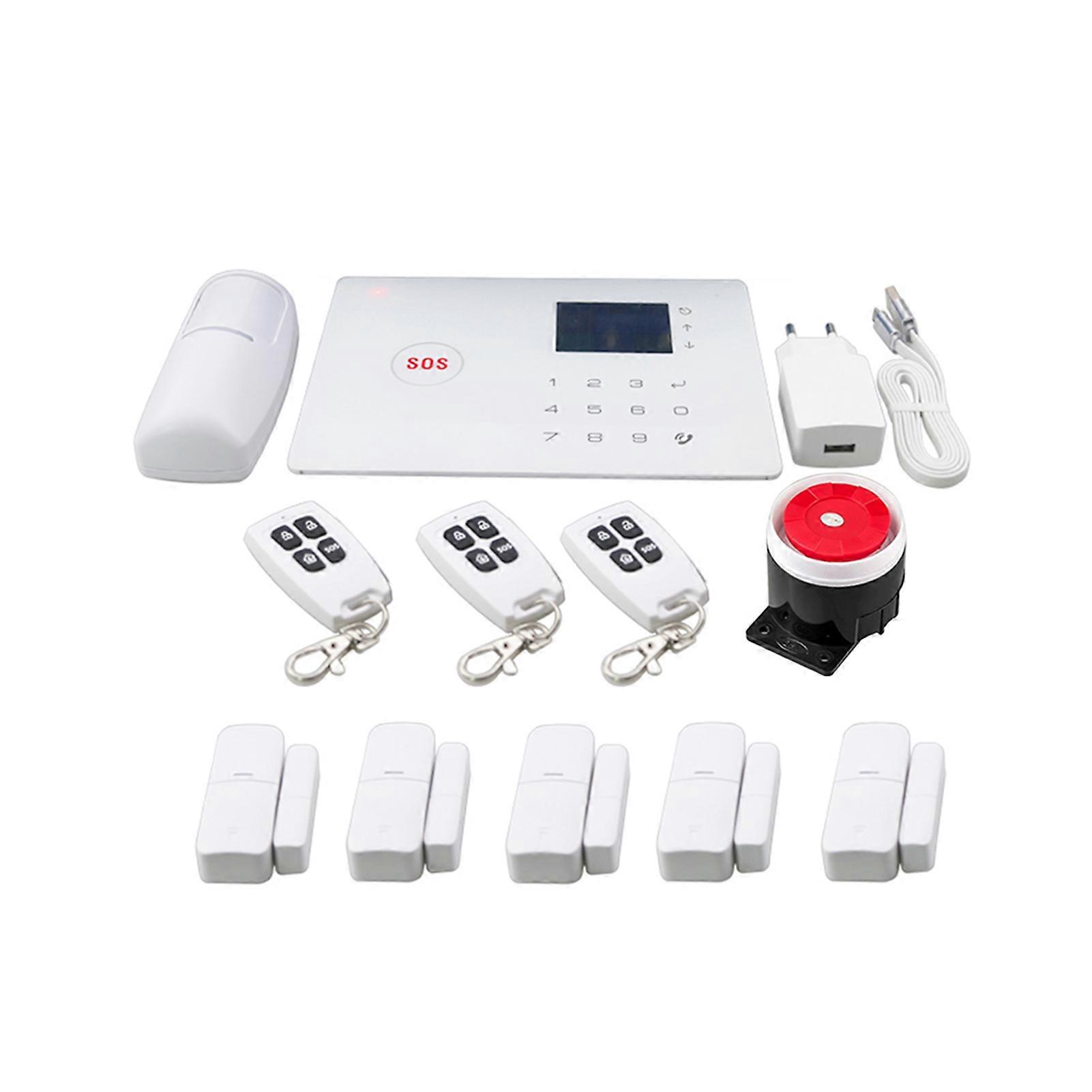 GSM WiFi Home Security Alarm System Kit Wireless Motion Sensor Door Window Sensor Auto Dial Remote Control