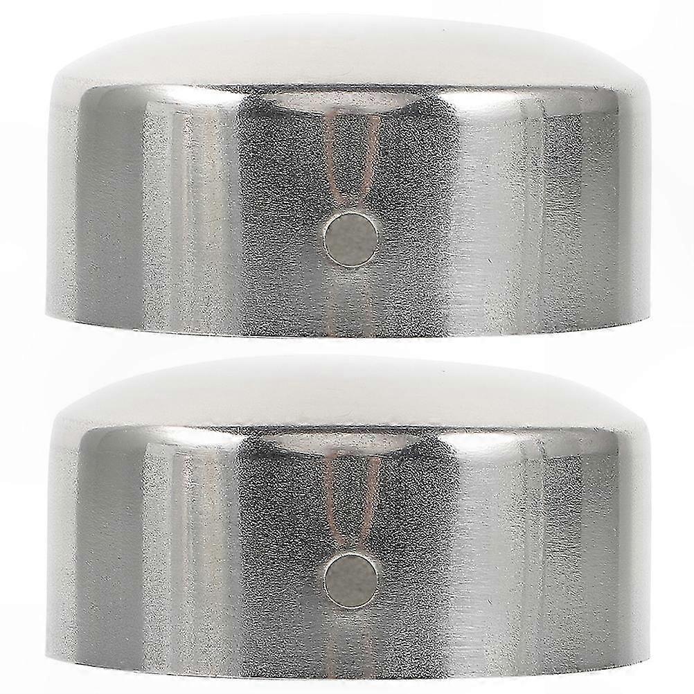 2-Pack Tube End Caps for Handrails, Decorative Rail Plugs, Protective Accessories for Railings