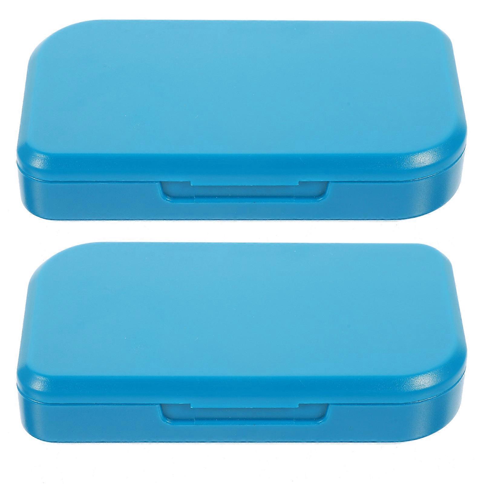 Pills Storage Box Portable Organizer for Storing 4Pcs with 6 Compartments