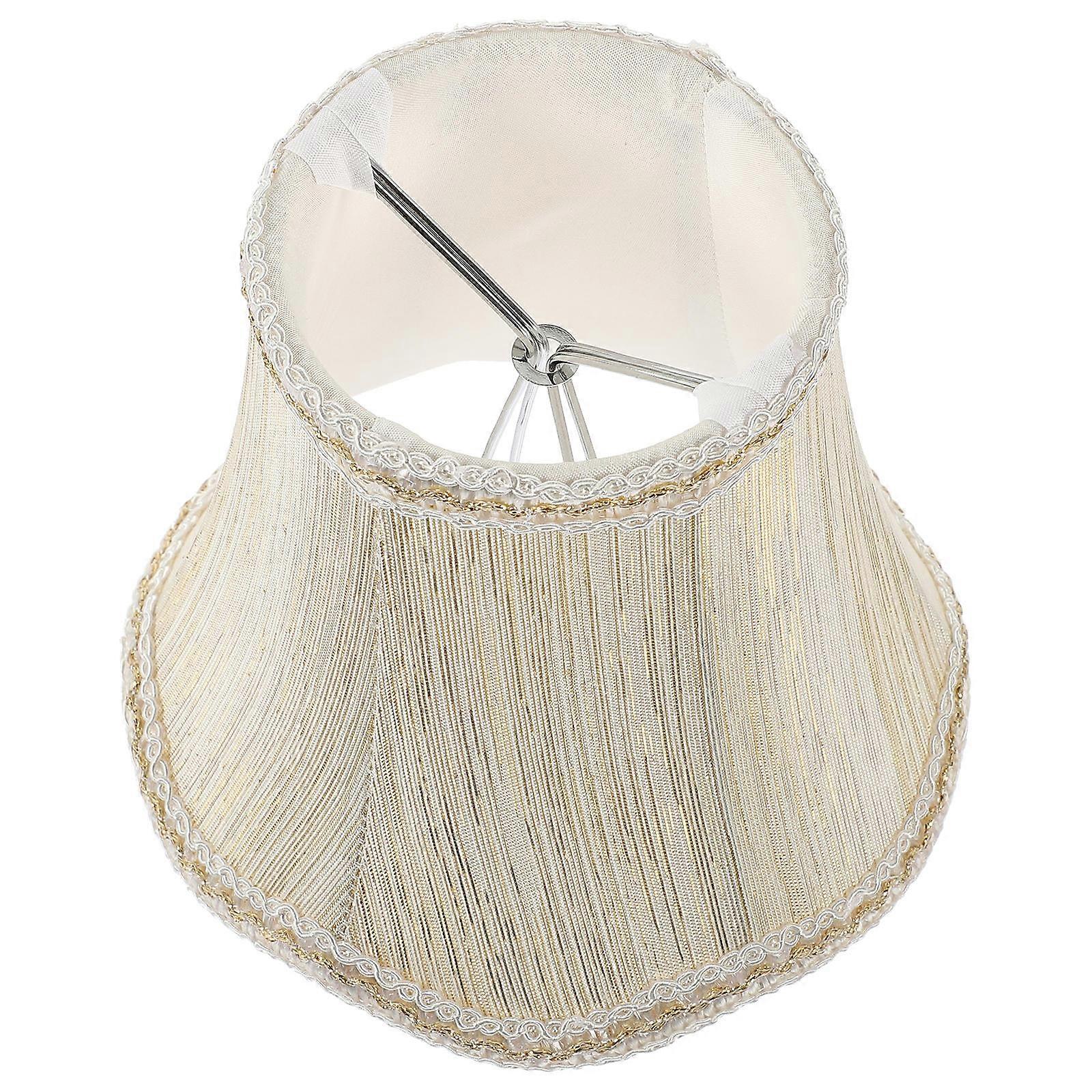 Beige Lamp Shade Replacement for Table Lamps 5Pcs Fabric Covers