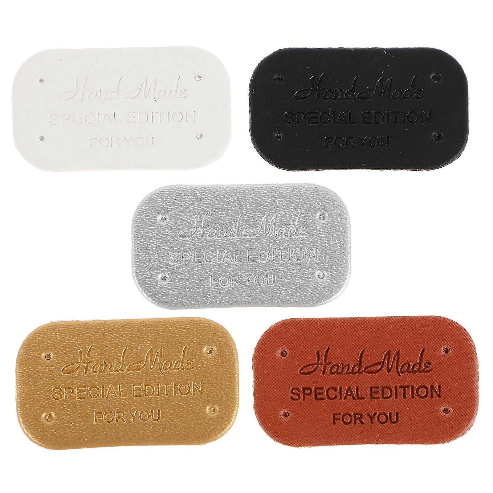 Handmade Fake Embossed Tags for DIY Use 400Pcs for Jeans Bags