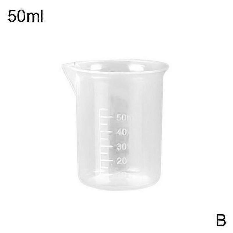 25-500ml Small Measuring Cup Transparent Jug Tool Kitchen Beaker Plastic U2W
