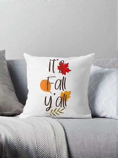 It's fall y'all Throw Pillow Pillow Covers