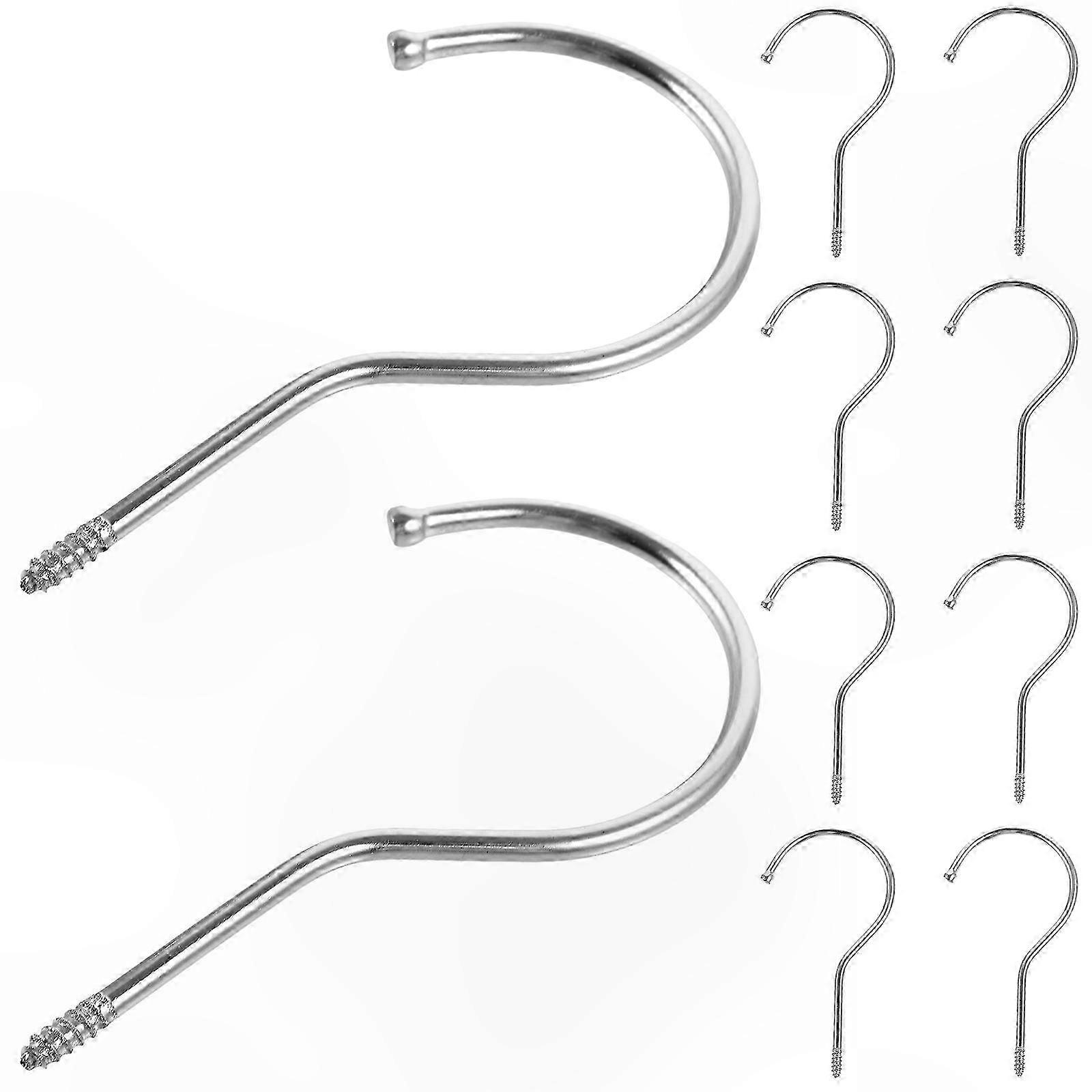10-Pack Durable Hanging Hooks for Ceiling-Mounted Plant Displays