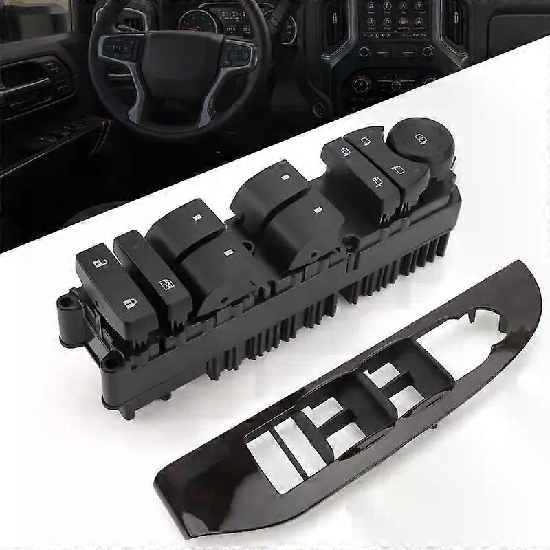 1Set Left Master Window Switch w/Panel for Chevrolet Escalade Avalanche Silverado Suburban Tahoe for GMC Sierra Yukon 25976222