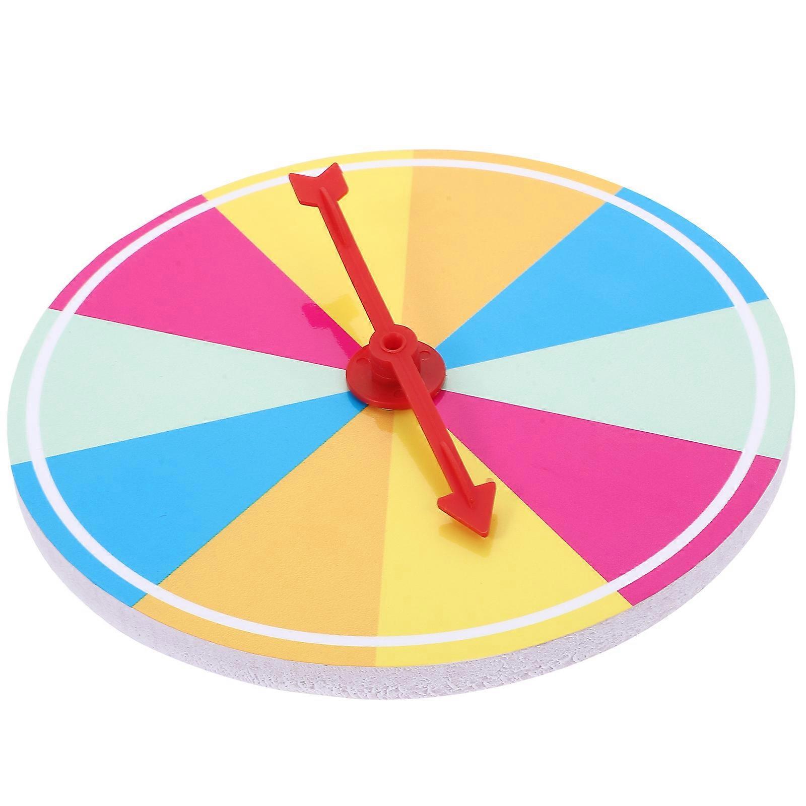 Spinner Game Diy Rotating Game Tool Round Plastic Multi 15X15X1CM For Teaching