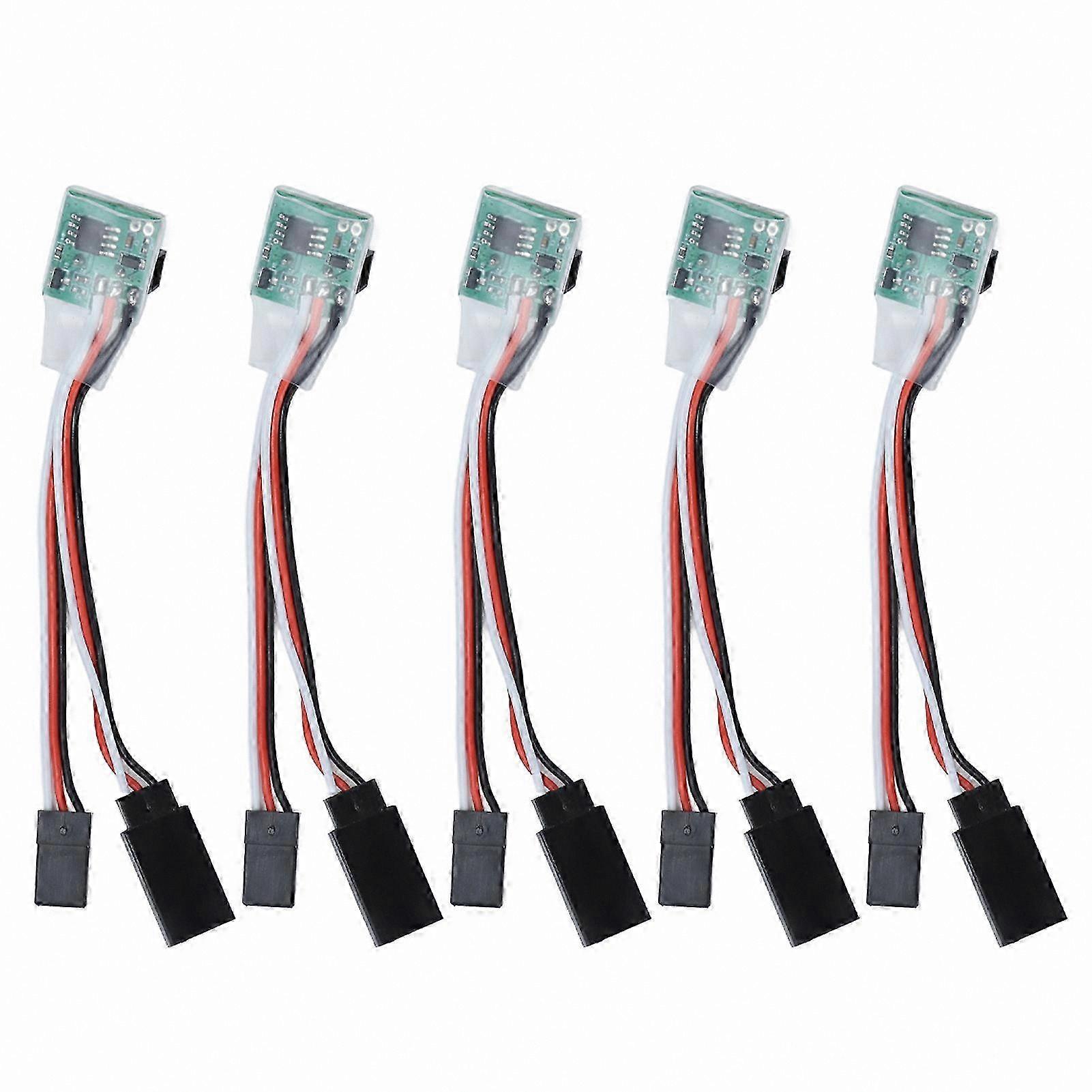 5-Pack Universal RC Servo Signal Reversers for Aircraft and Airplanes, 4-6V