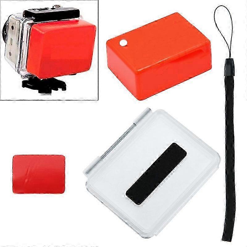 25-26 Floaty Sponge Waterproof Case Backdoor Cover with Adhesive Sticker + Lanyard for GoPro HERO4 /3+