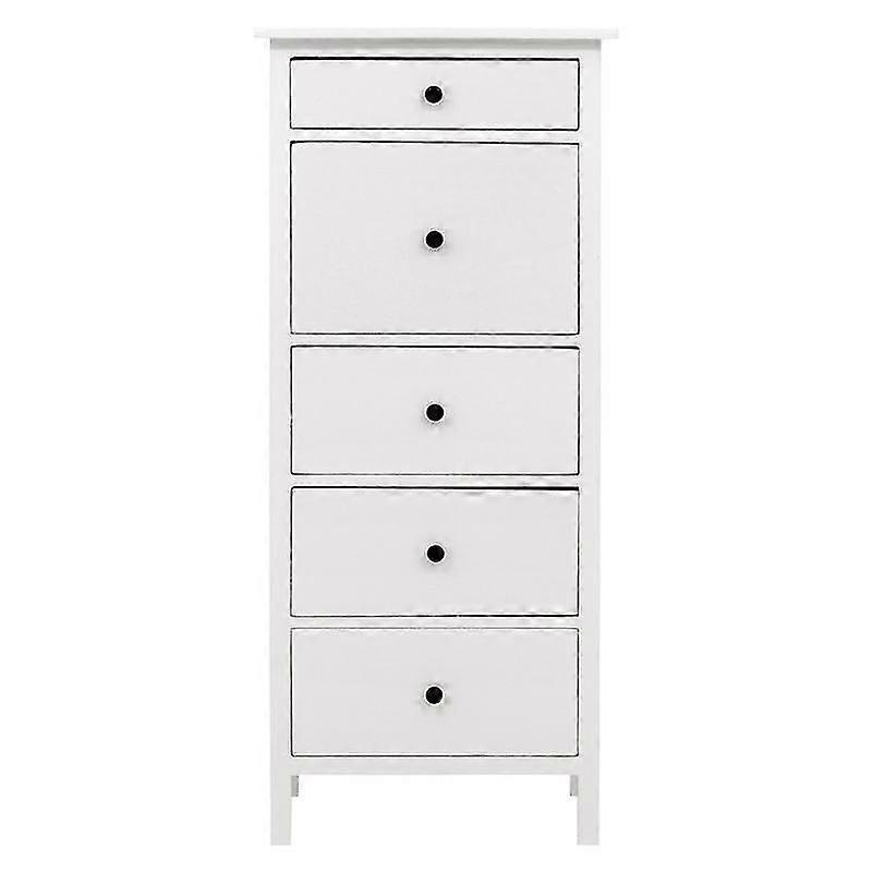 1/6 دمية Bjd Ob11 أثاث خزانة بخمسة أدراج أبيض