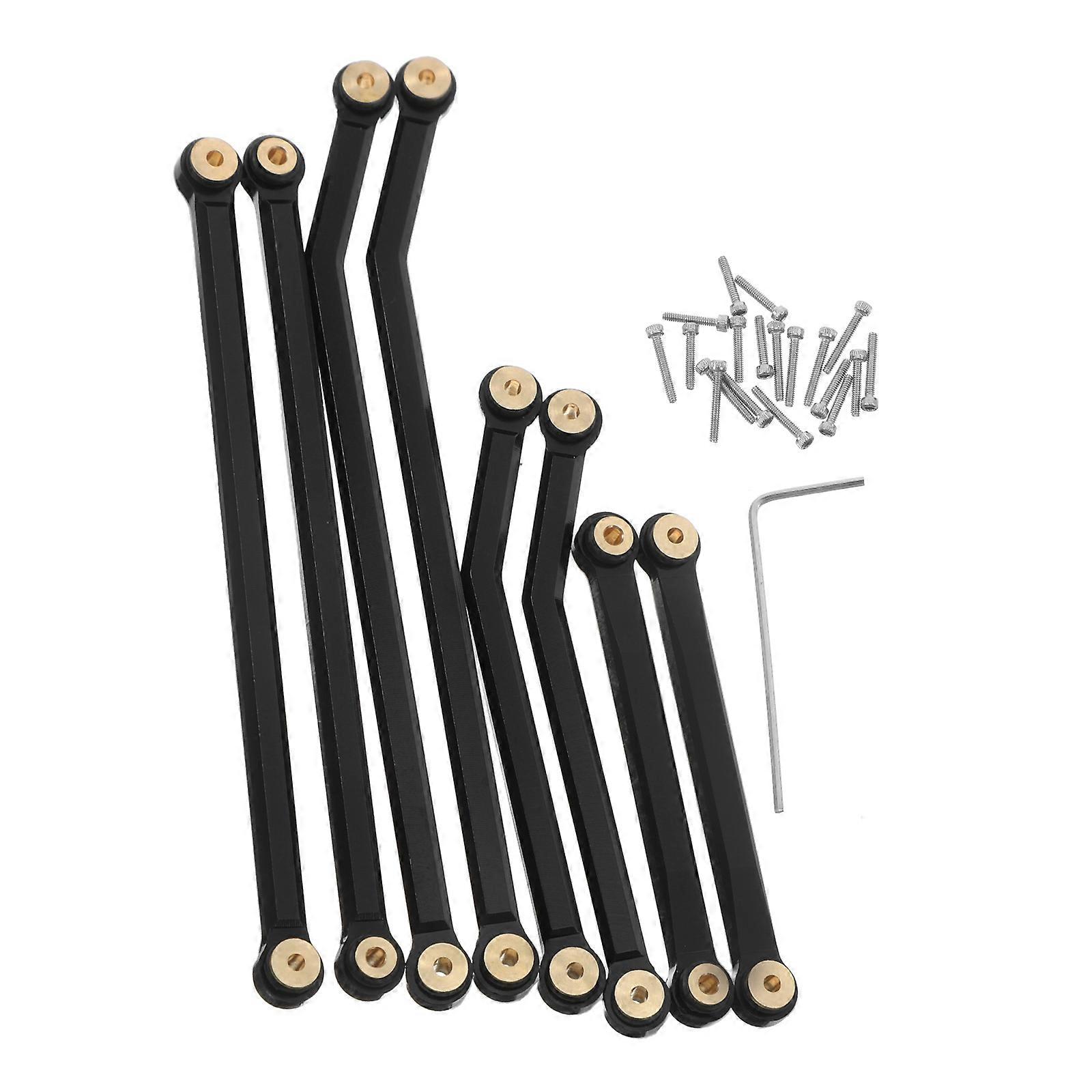 Bottom Chassis Link Set for Rc Car Repairing with Precision Metal Steering Rod Kit 1Set