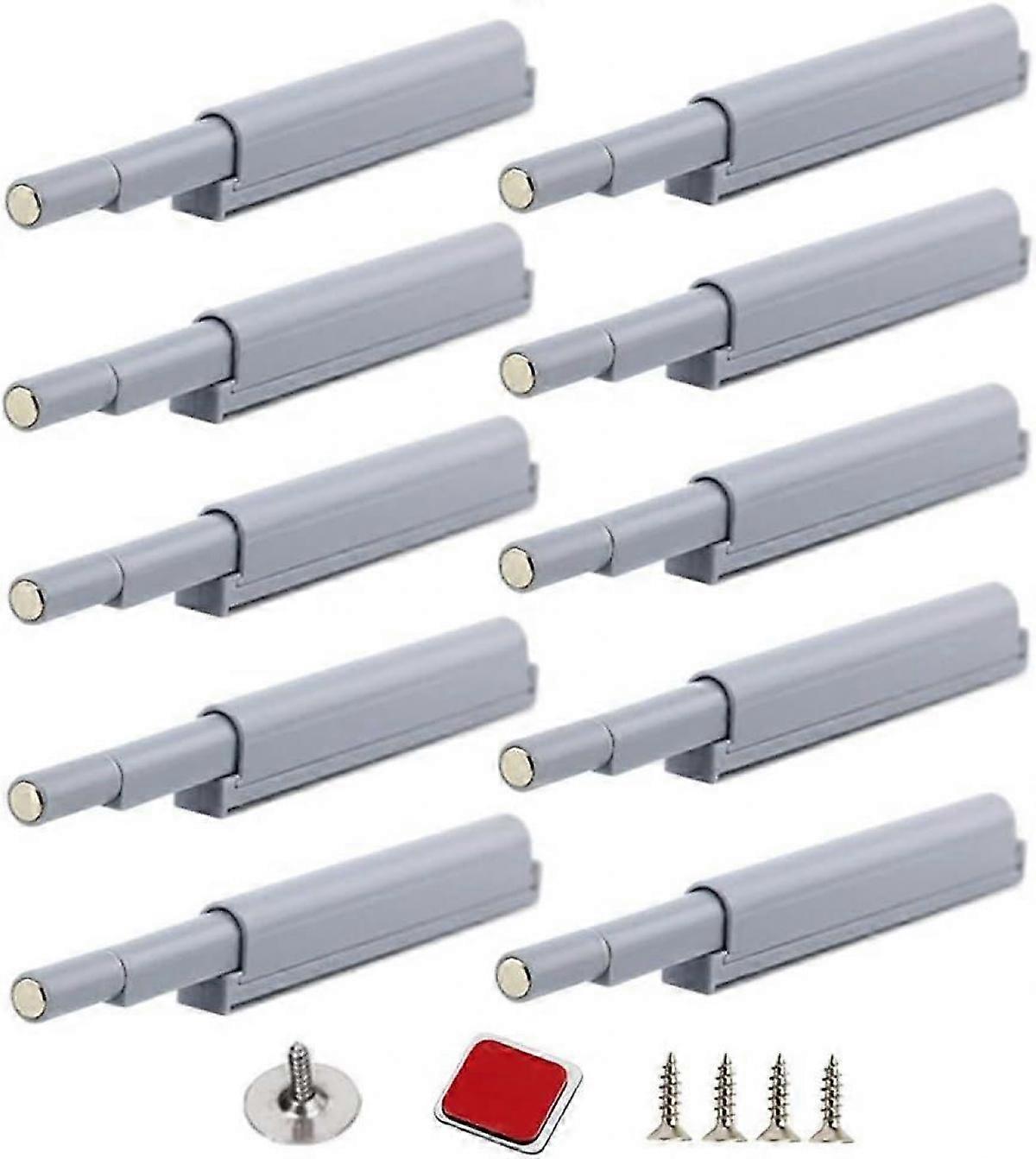 Push to Open Door Catches Magnetic Latch Open and Close The Door with a Single Push(10 Pack)
