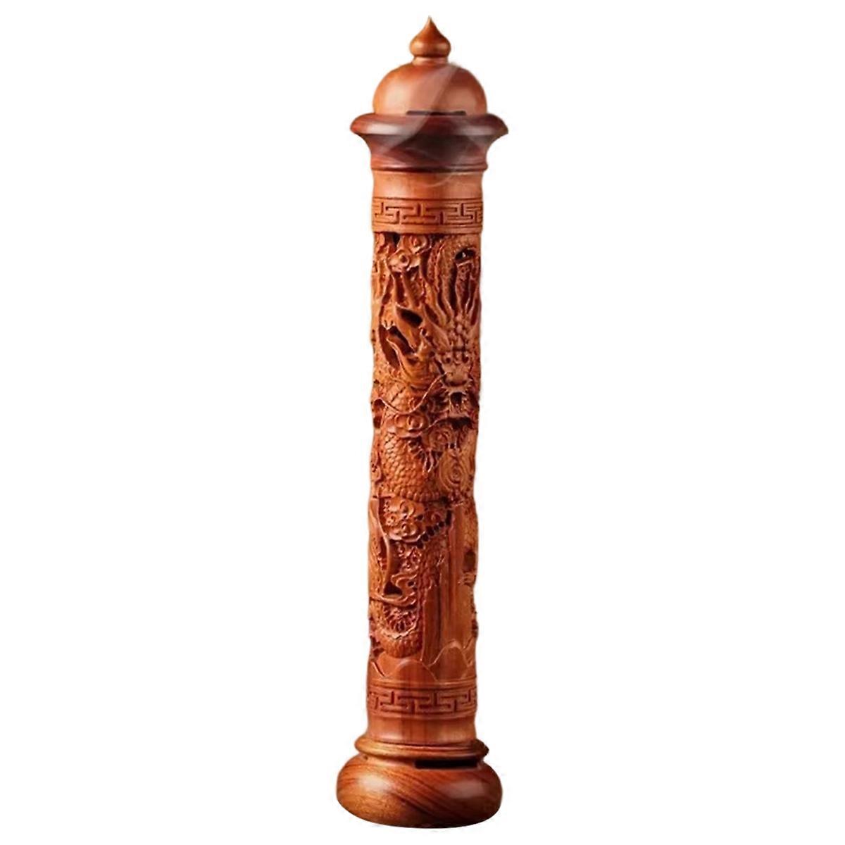 Vertical Redwood Solid Wood Burner