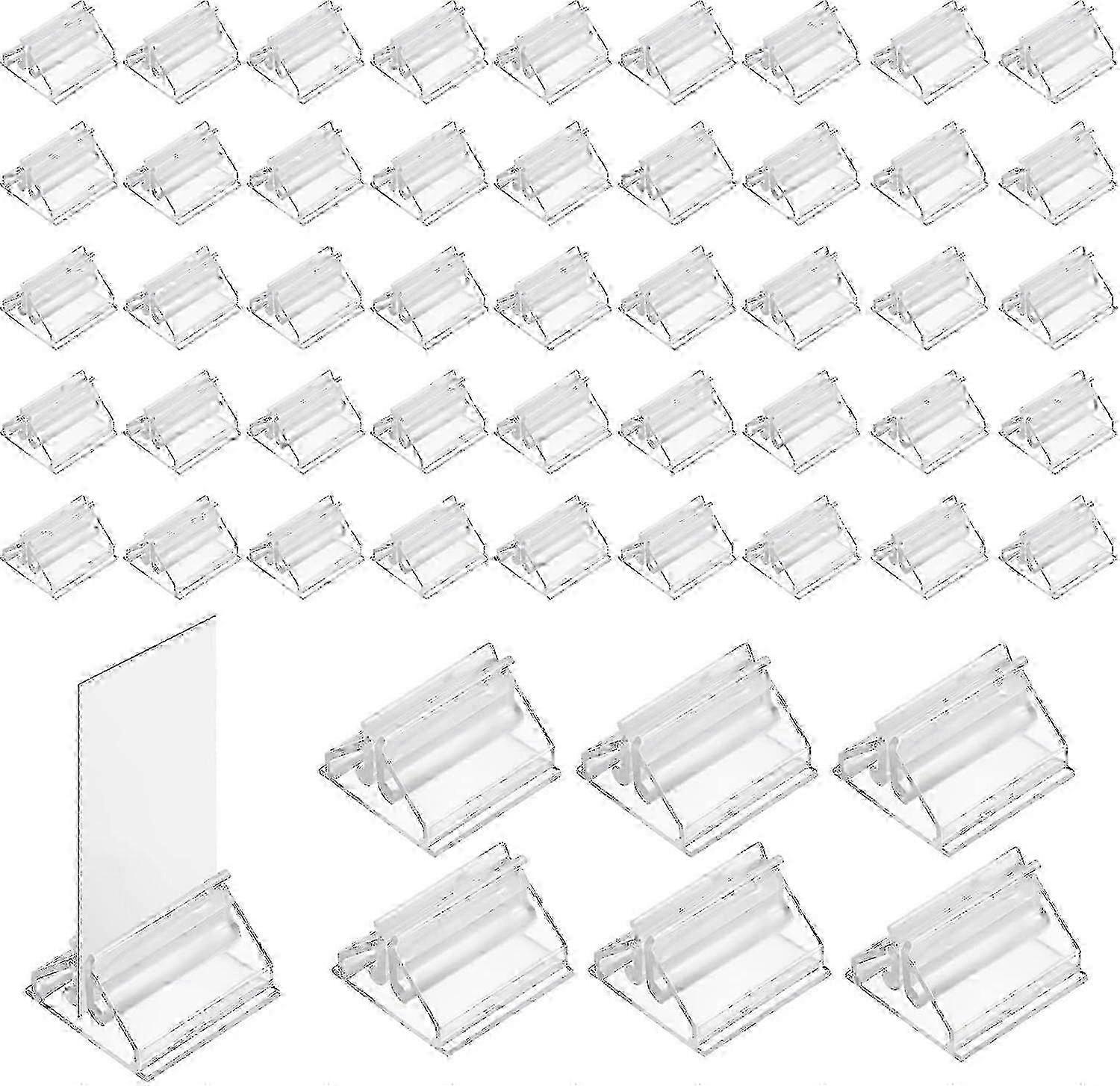 48PCS Plastis Card Stands Clear Game Card Stands Display, Game Piece Holders