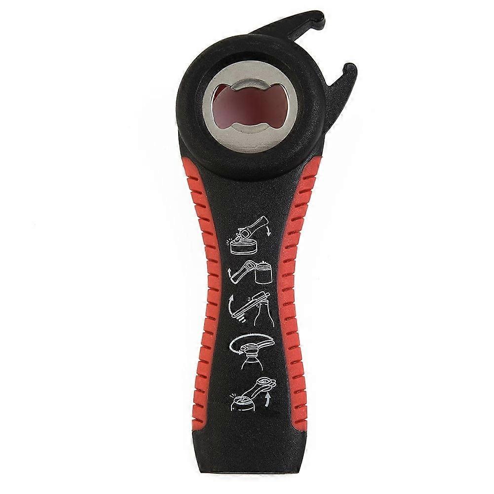 KERISTY Can Opener Multi Function 5 in 1 Bottle Tin Ring Pull Top Kitchen Tool 1 Pc