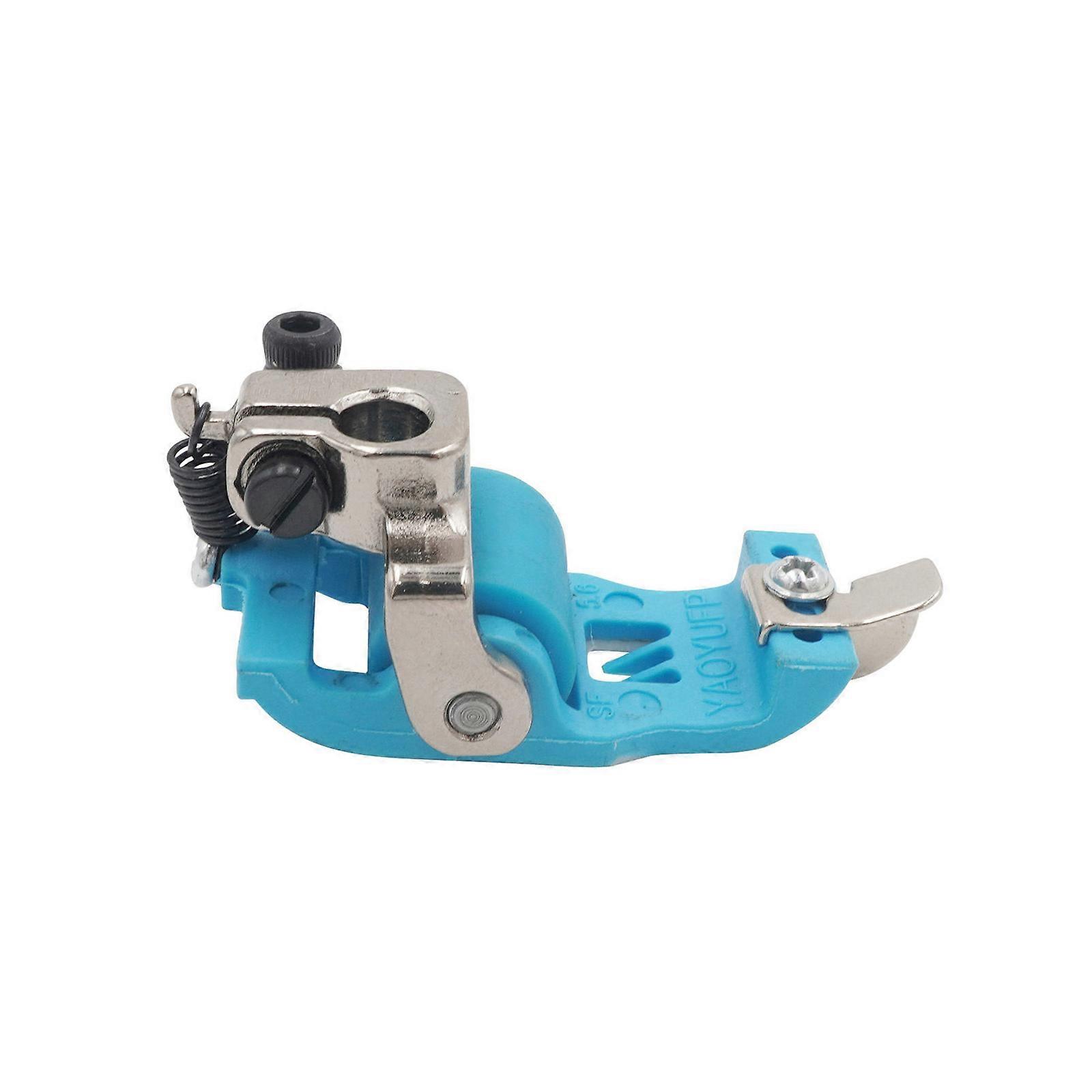 Professional 3 Needle 5 Thread Presser Foot Plastic Roller For Overlock Machine Fabric Handling Easy Installation Multicolor