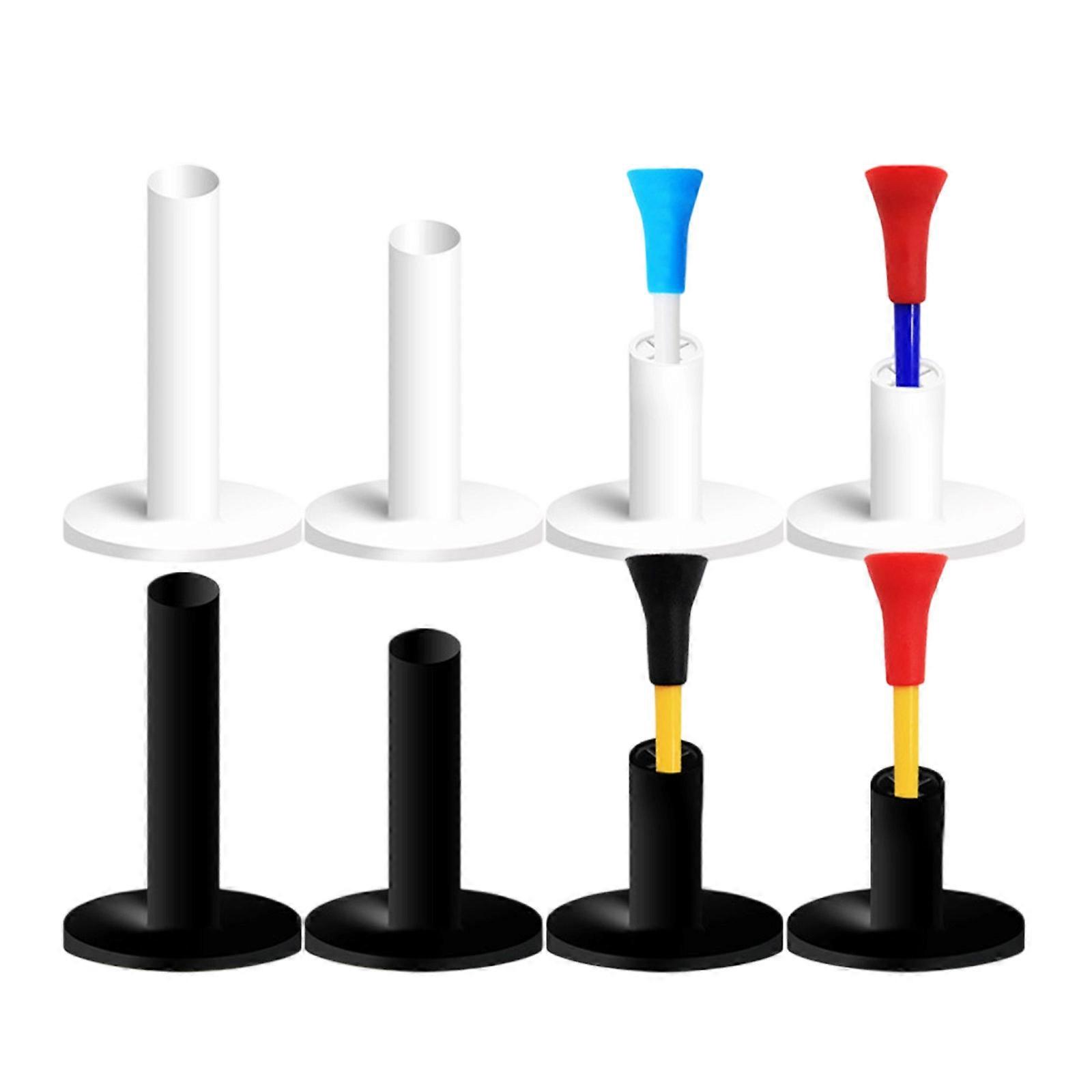 12pcs Large Castles Plastic Golfs Practice Tees Adjustable Golfs Tees for Competitive Playing Multicolor