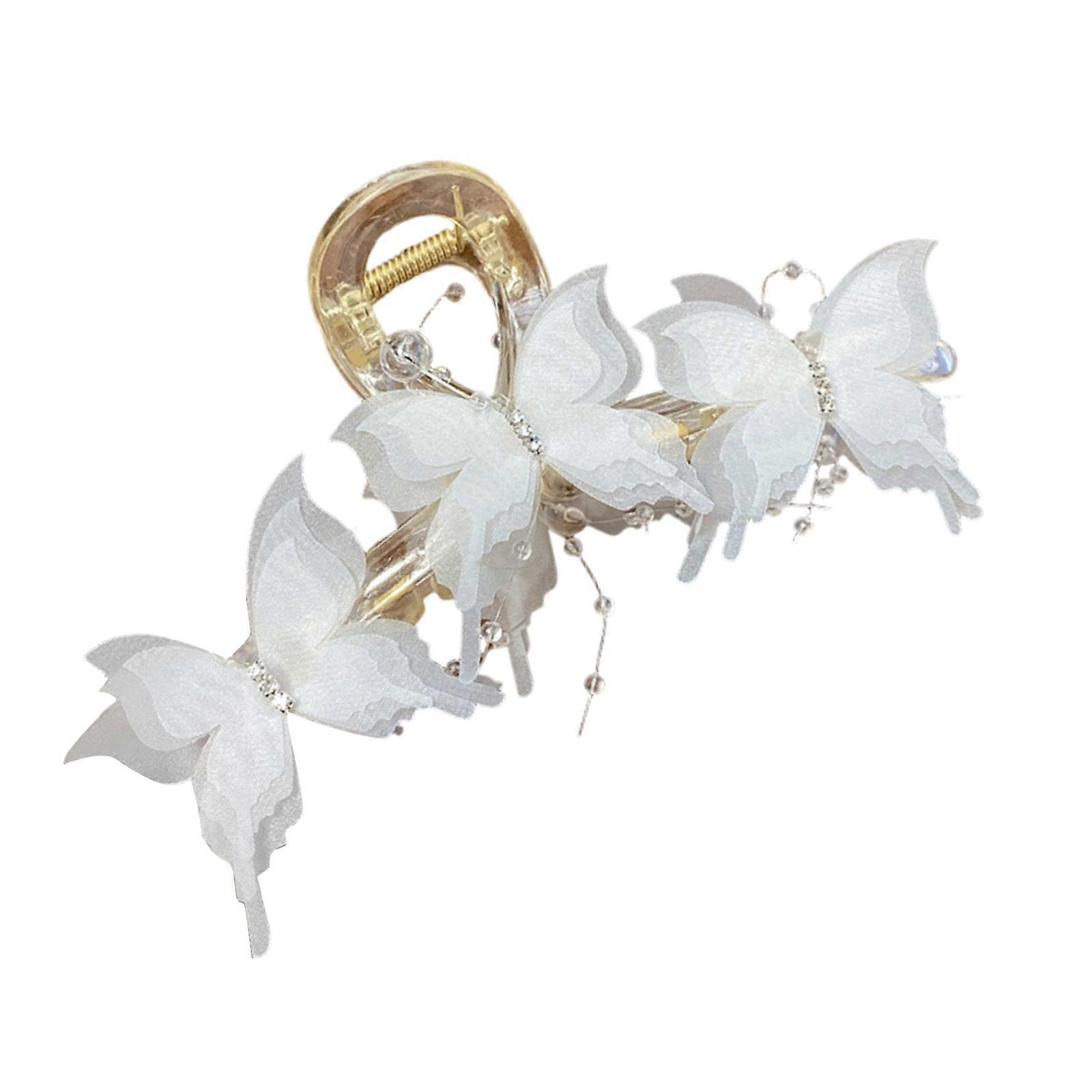 Professional Hair Clamp With Secure Hold Mechanism Breathable Design All Day Comfortable  White