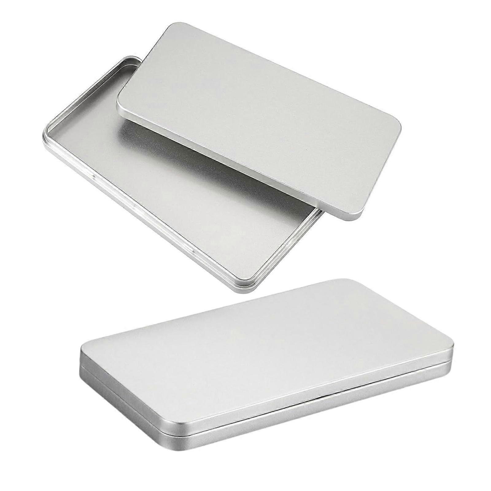 Multipurpose Sturdy Metal Cash Storage Box Set of 2 Accessory for Safe and Organized Cash Handling Daily Casual Use Multicolor