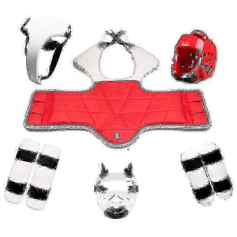 Viisiosainen taekwondovarustesetti sparraukseen ja potkunyrkkeilyyn