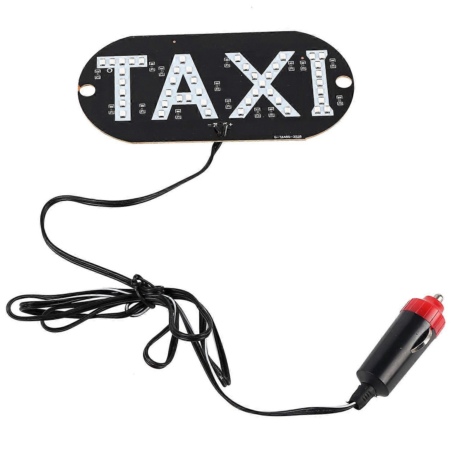 12V Taxi Windscreen Cab Indicator <span class="ui-risk_flag3">Lamp</span> Sign Windshield LED Light