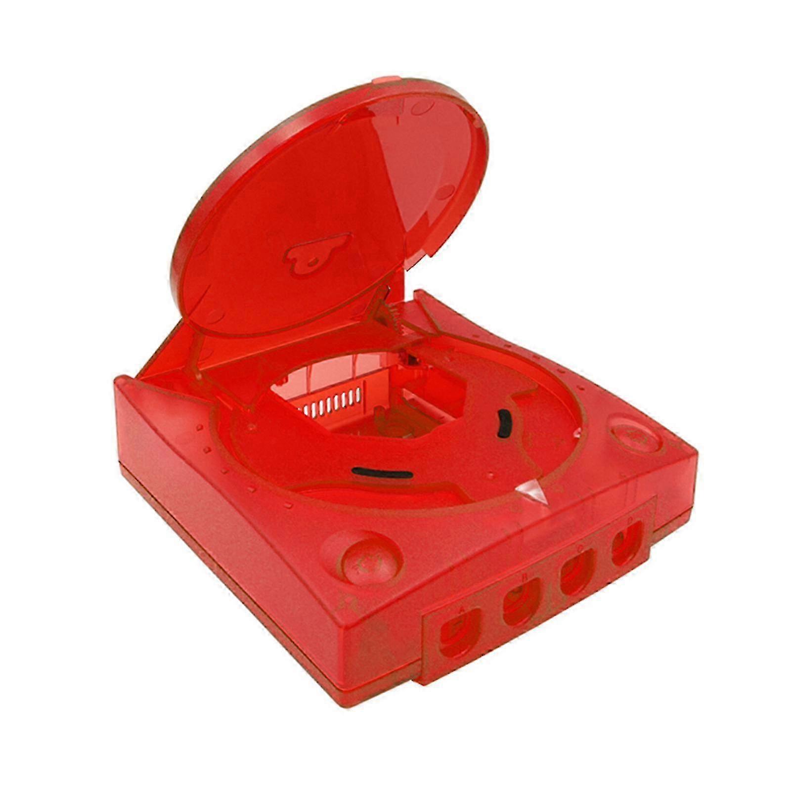 Replacement Plastic for Shell Translucent for Case Transparent Box for SEGA Dreamcast for DC Retro Video Game Console Re Red