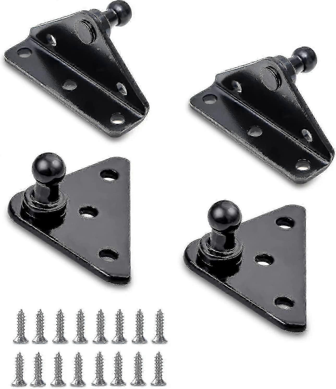 10mm Ball Stud Mounting Brackets 2pcs L-type And 2pcs Flat-type With 16pcs Screws For Gas Spring Gas Struts Gas Shock Lift-o-mat,  [jkw]