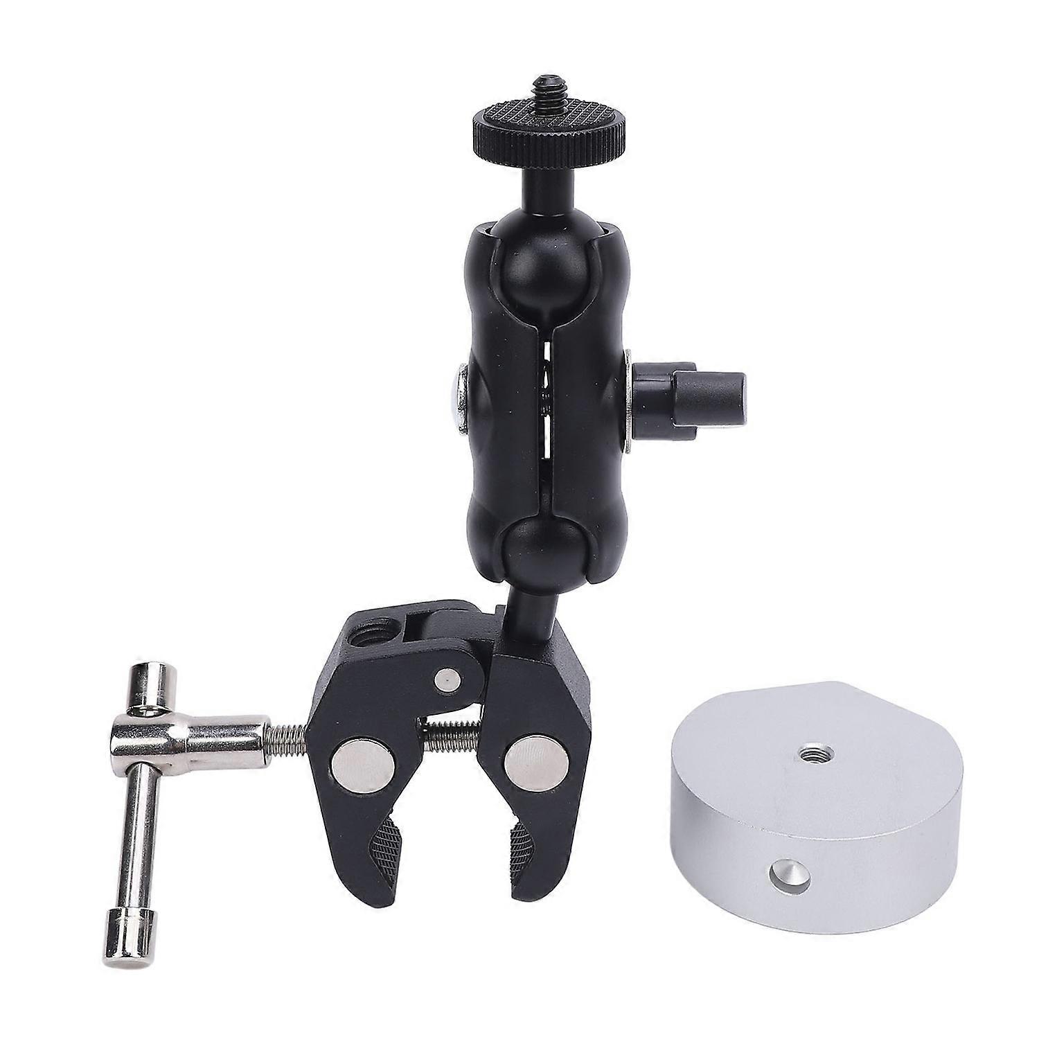 Satellite Clamp Bracket Adapter Set Aluminum Alloy Adjustable Clamp Bracket Kit for Mini for RV Pole