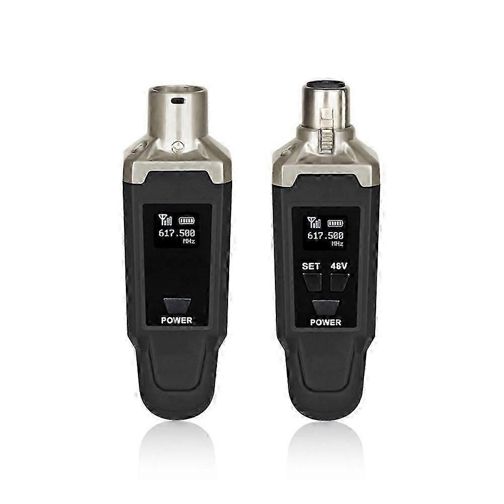 Microphone Wired to Wireless Microphone Receiver and Transmitter 48V Capacitive Dynamic Instrument Receiver