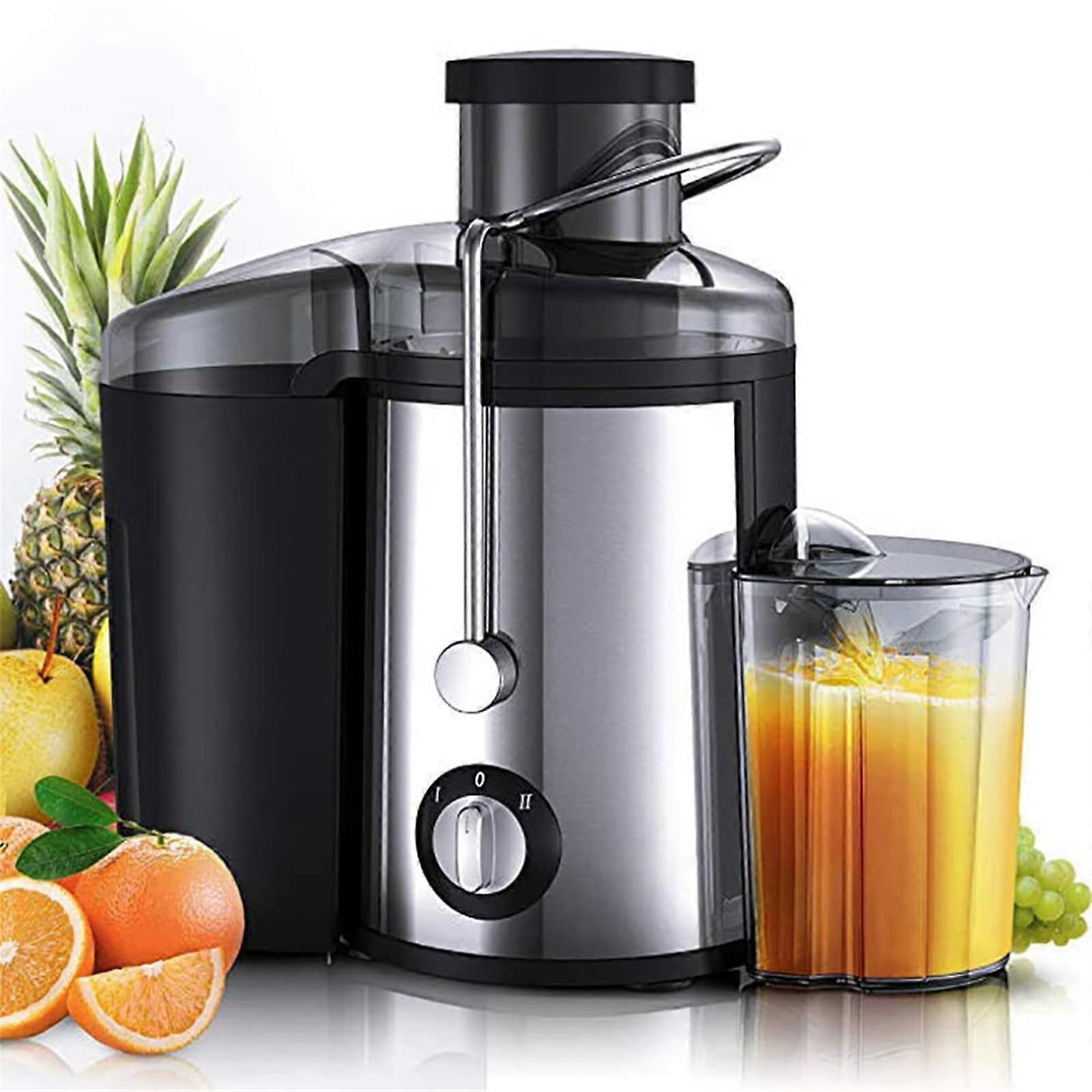 65MM Wide Mouth Feed Chute Centrifugal Juice Machine 800W Electric Juicer 450Ml Juice Jug 1600Ml Pulp Container