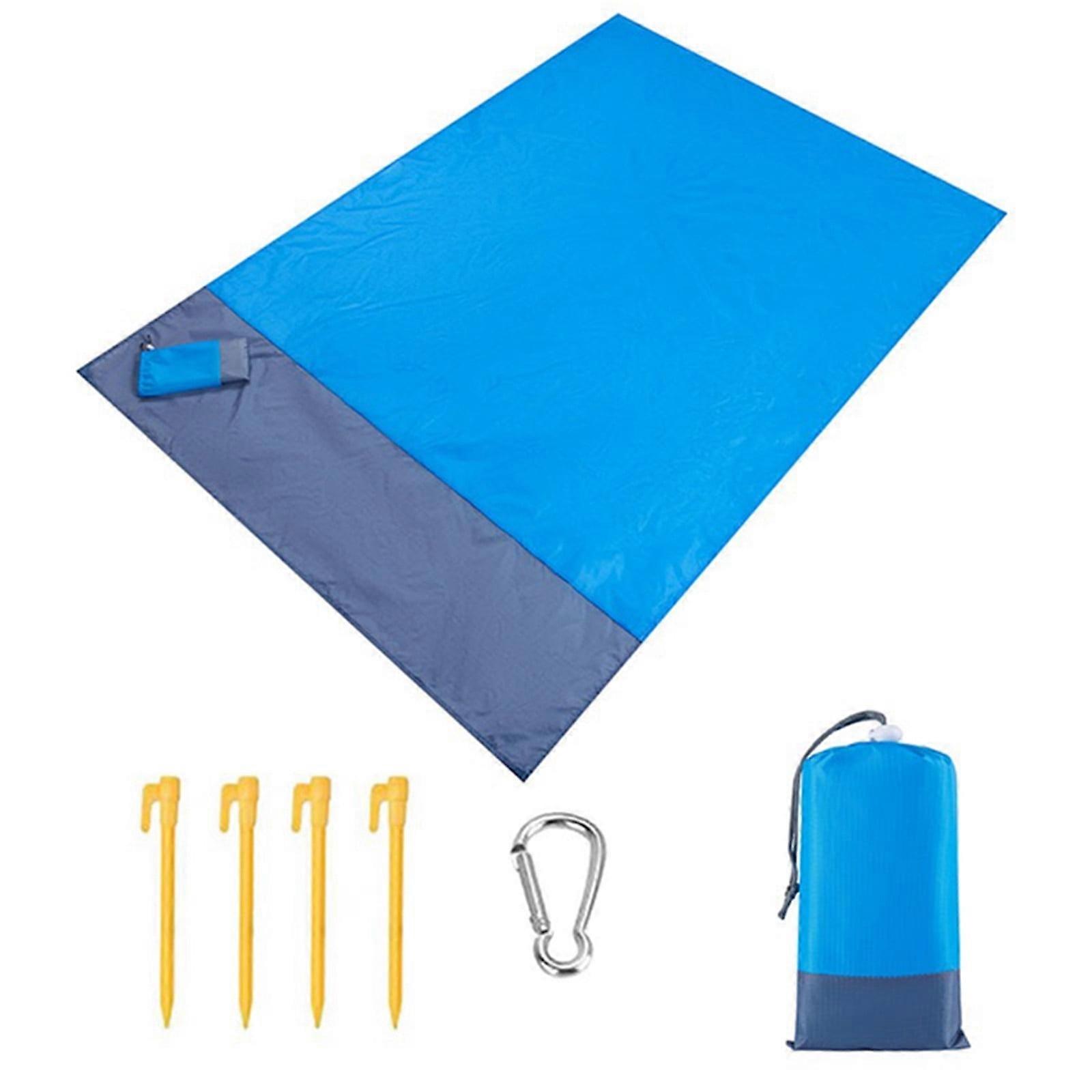 YOBOLK Sandproof Beach Blanket, Extra Large Portable Mat for Camping, Quick Drying, Compact - Compatible with Outdoor Use