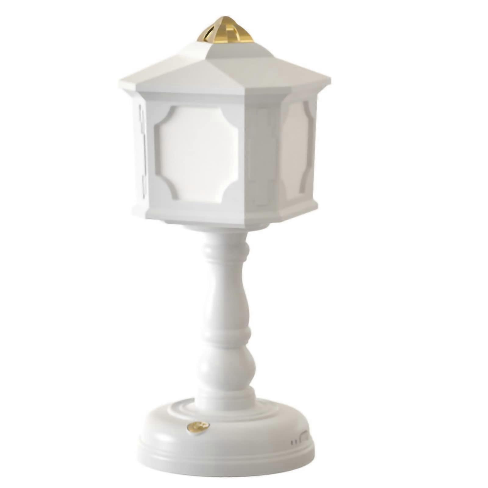 Night Light Rechargeable, Vintage Night Light for Bedroom, White