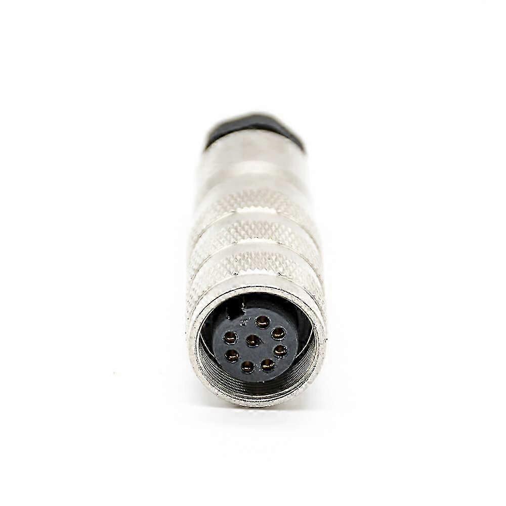 M16 Female 8Pin Solder Type Straight Connector Shield