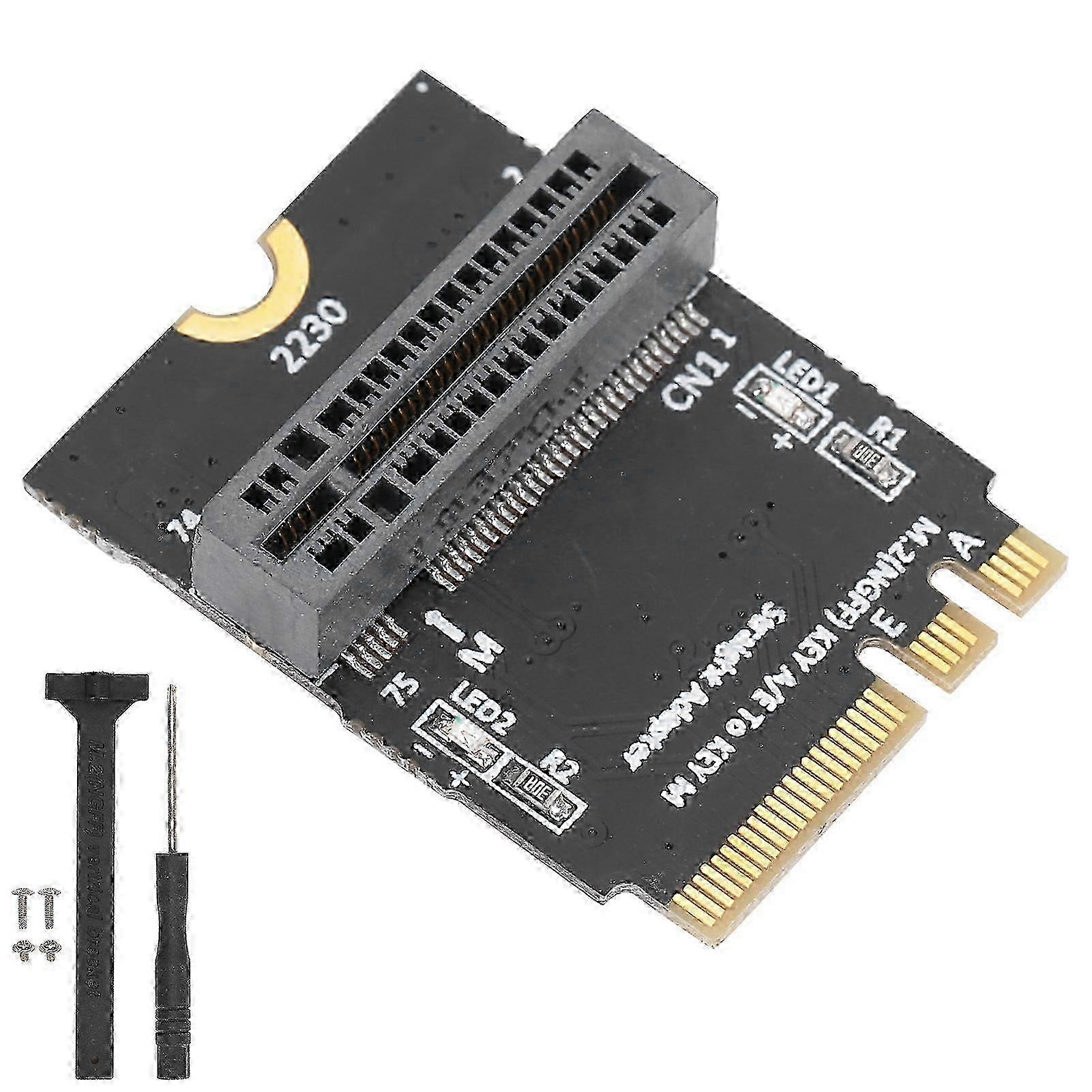 Adapter Card NVME SSD to M.2 Key AE Vertical Installation Network Converter for 2280 Type