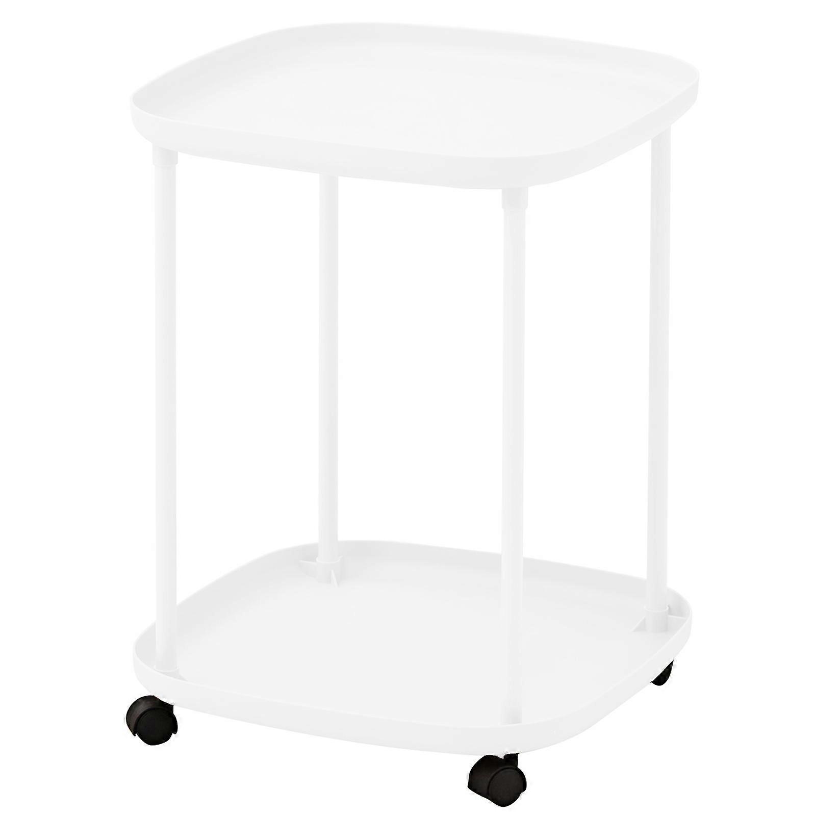 Simple Bedside Cabinet Waterproof Materials Hassle Release Setups Versatile For Studio Homes Office Use  White