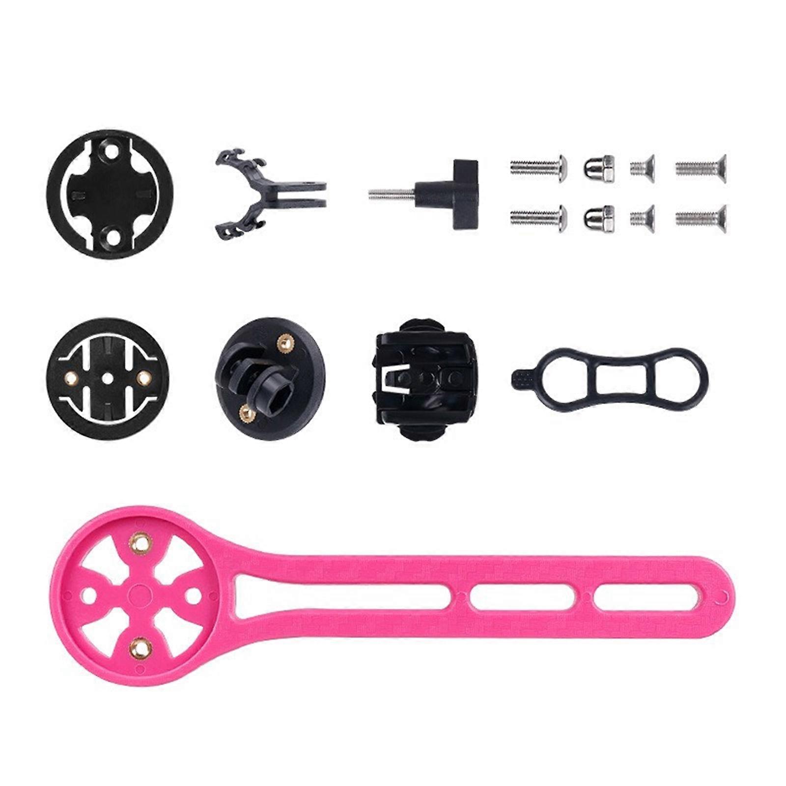 Handlebars Mount Bicycles Computer Mount Out Fronts Road Bicycles Extension Bracket Computer Mount Light Stands  Rose red