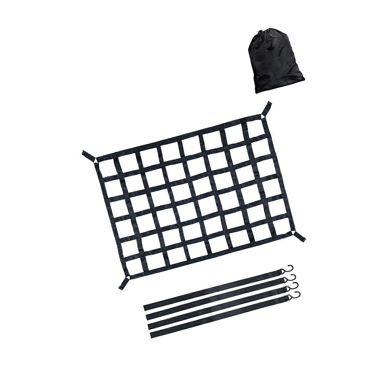 Multi Purpose Nylon Cargo Barrier For Trucks SUVs Prevents Item Spillage During Rough Terrain Transport Multicolor