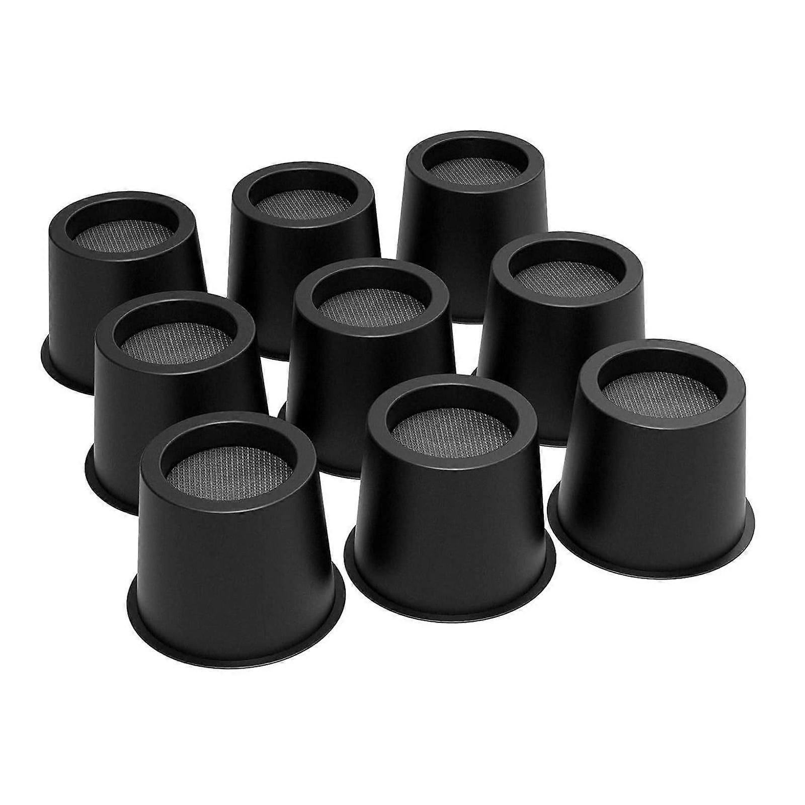Heavy Duty 4/6/9pcs Plastic Risers 4inch Height For Beds Sofas Chairs Stackable Design 1500lbs Load Capacity Secure Lift Multicolor