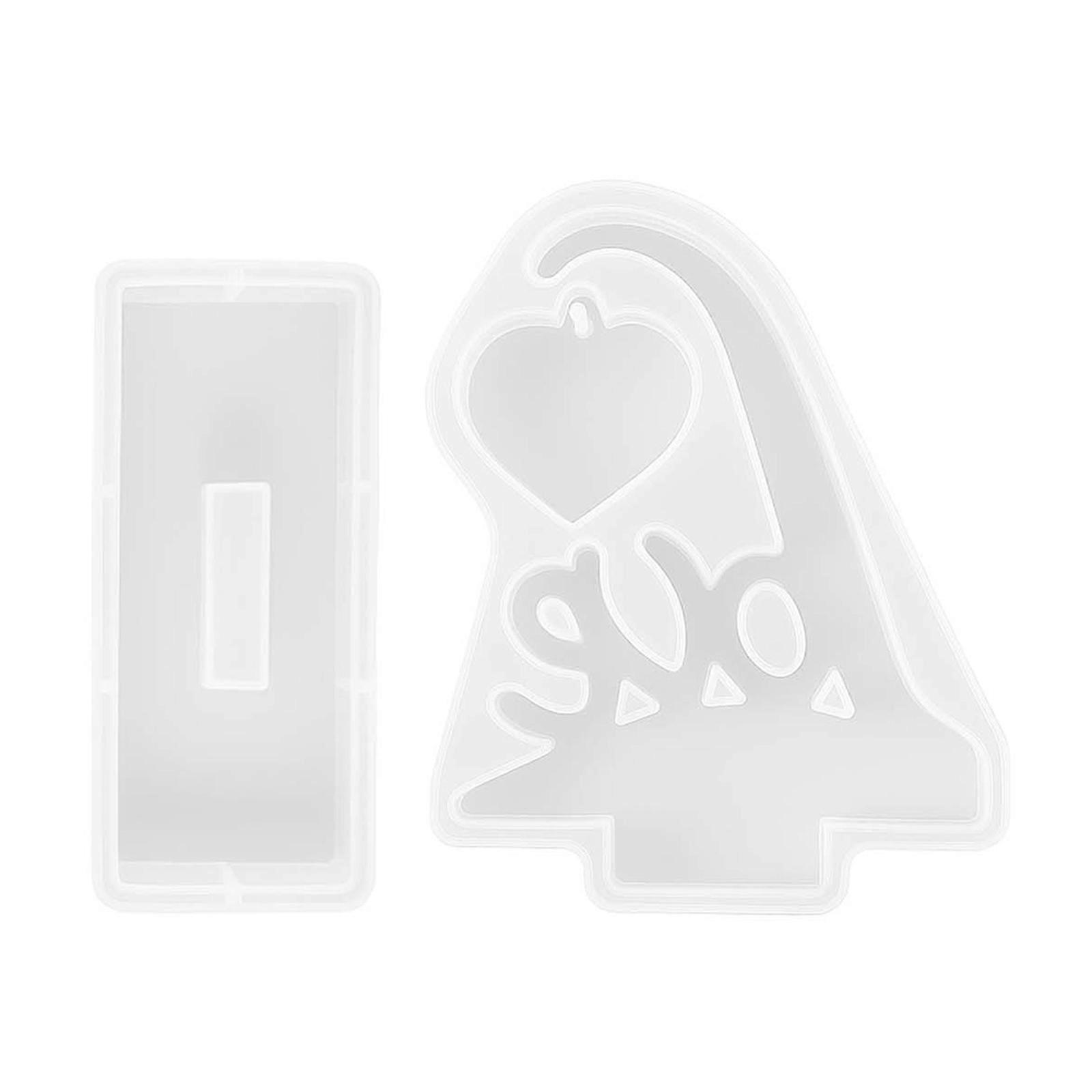 Reusable Silicones Crafting Love Heart Shape Photo Frame Mold For Epoxy Resins Desktop Ornament And Decorative Displays Multicolor