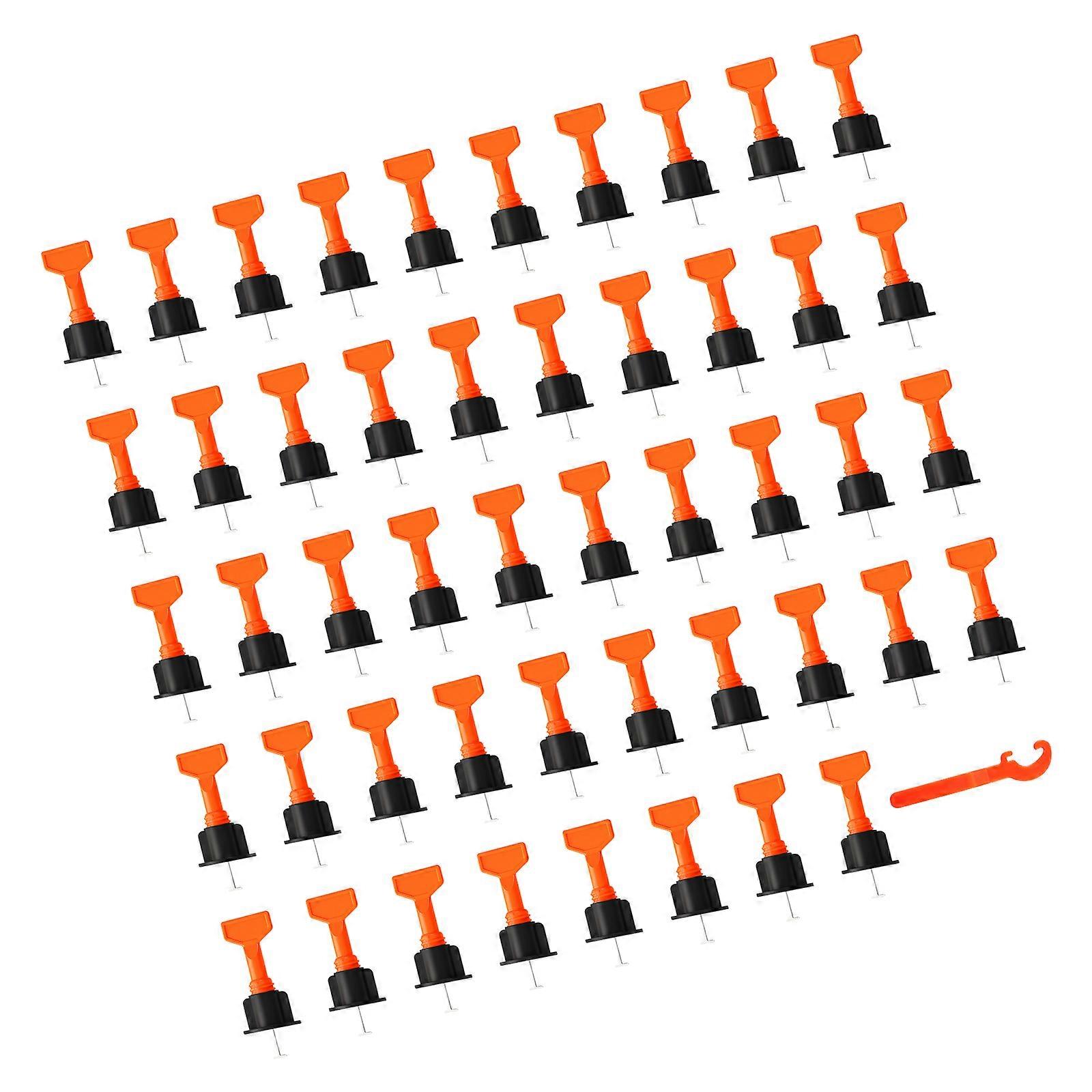 Additional Tile Leveling Set 48 Count PRESENTATION Substance Divider Clamps and Adjustment Tool for Continuous Exteriors Multicolor
